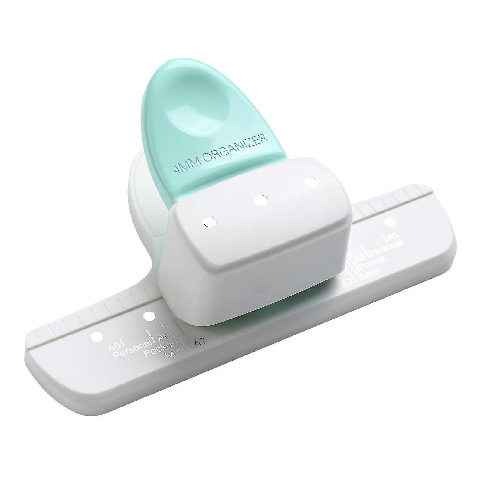 3 Hole Paper Punch 8 Sheet Capacity Portable Hole Puncher Manual Paper Punch for Scrapbooking Plastic Puncher Multicolor