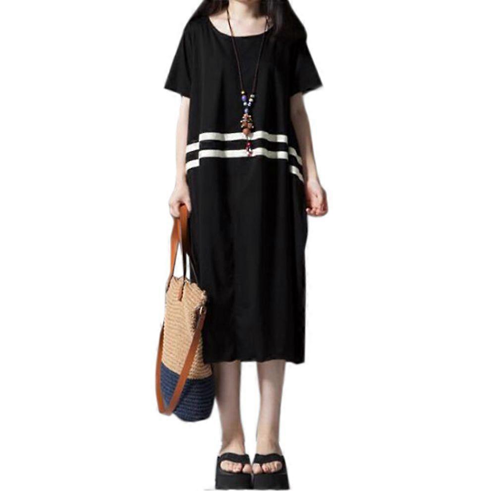 Stripe Oversize Highlander Tunic Dress Plus Size