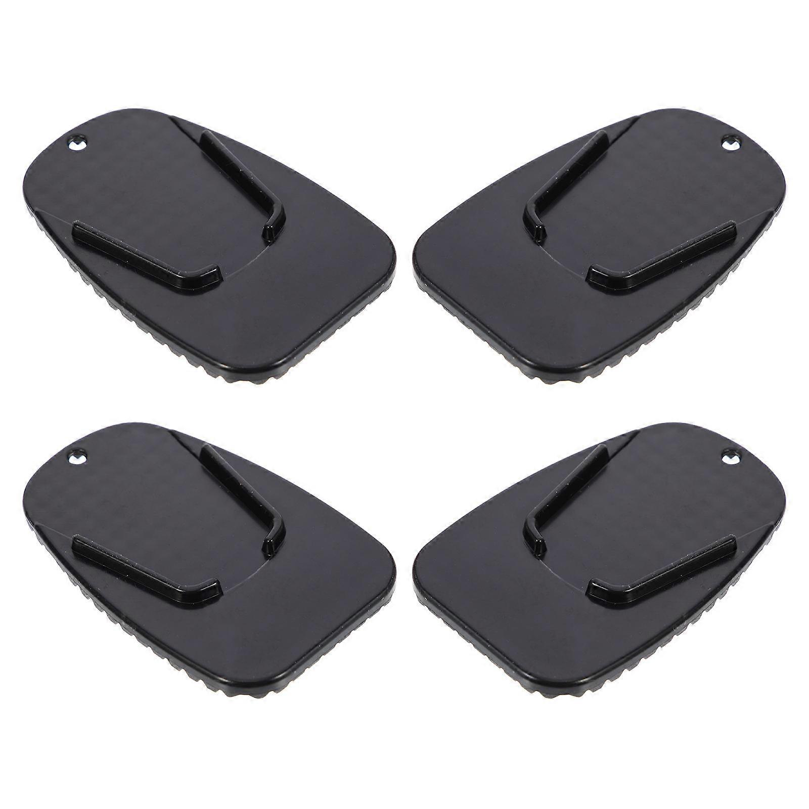 4pcs Durable Motorcycle Side Stand Pads for Enhanced Stability, Soft Ground Protection, Universal Fit for Motorbikes