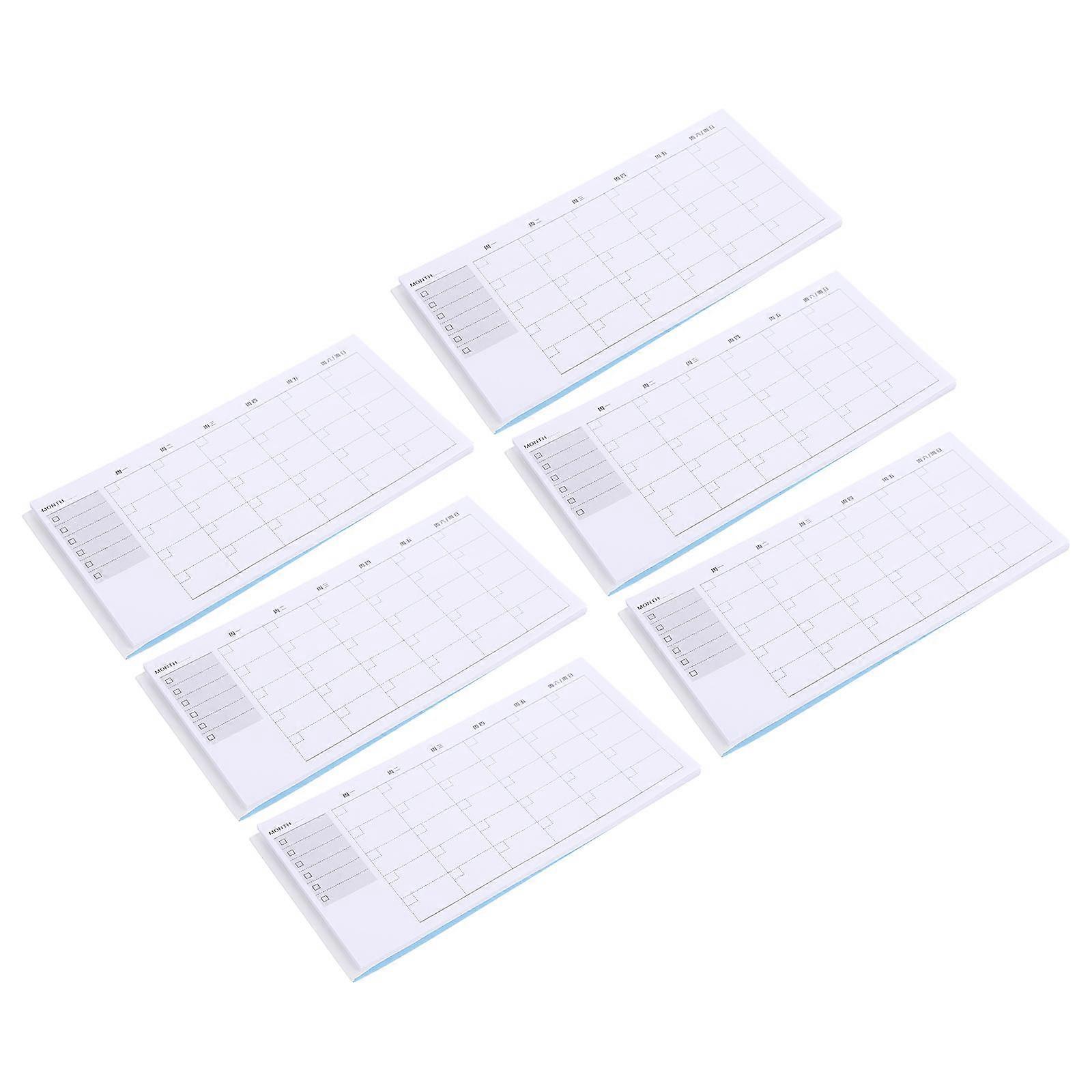 to Do List Planner Memo Pads for Writing 6Pcs Monthly Plan
