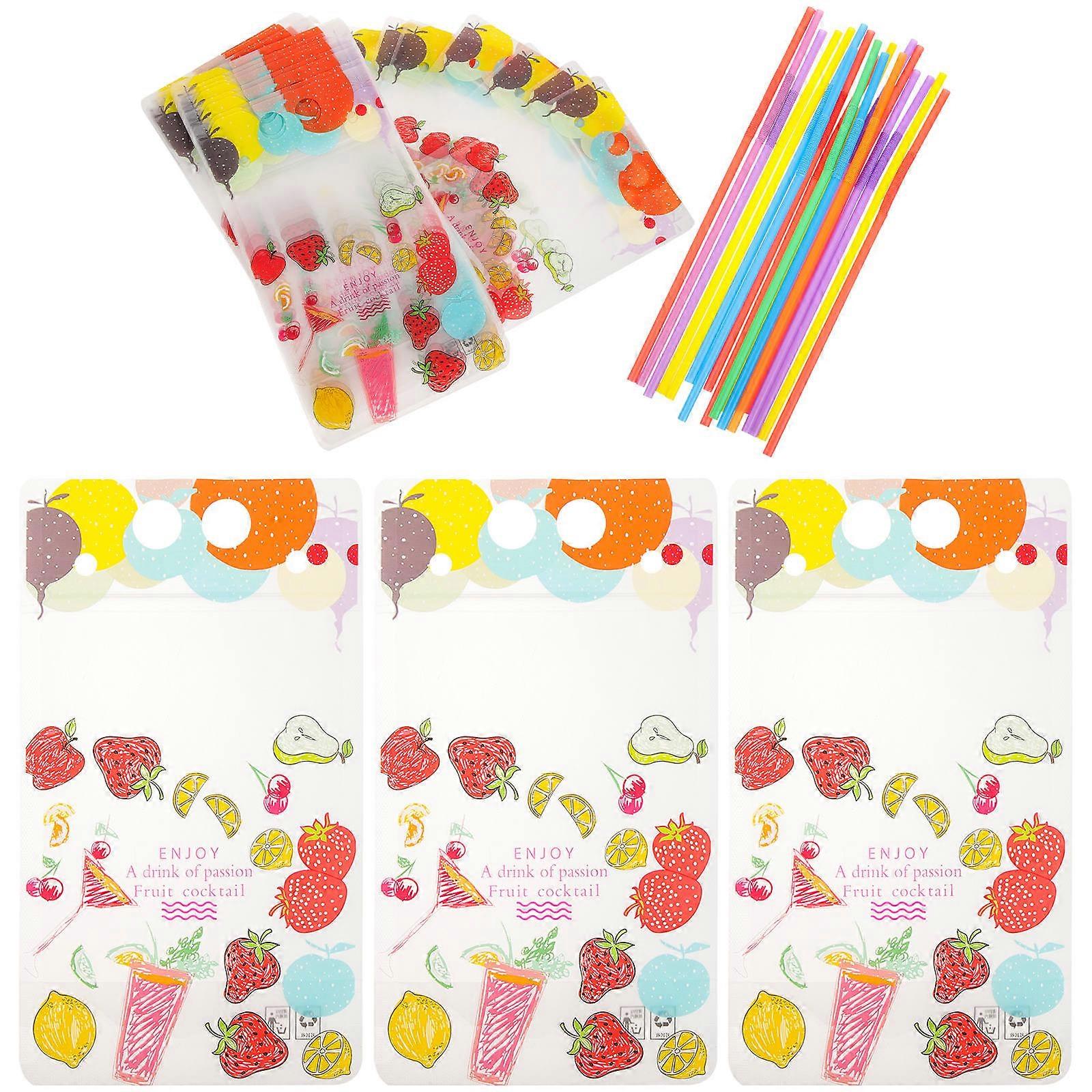 Beverage Bottle Packaging Bag Flat When Empty Material 50 Sets