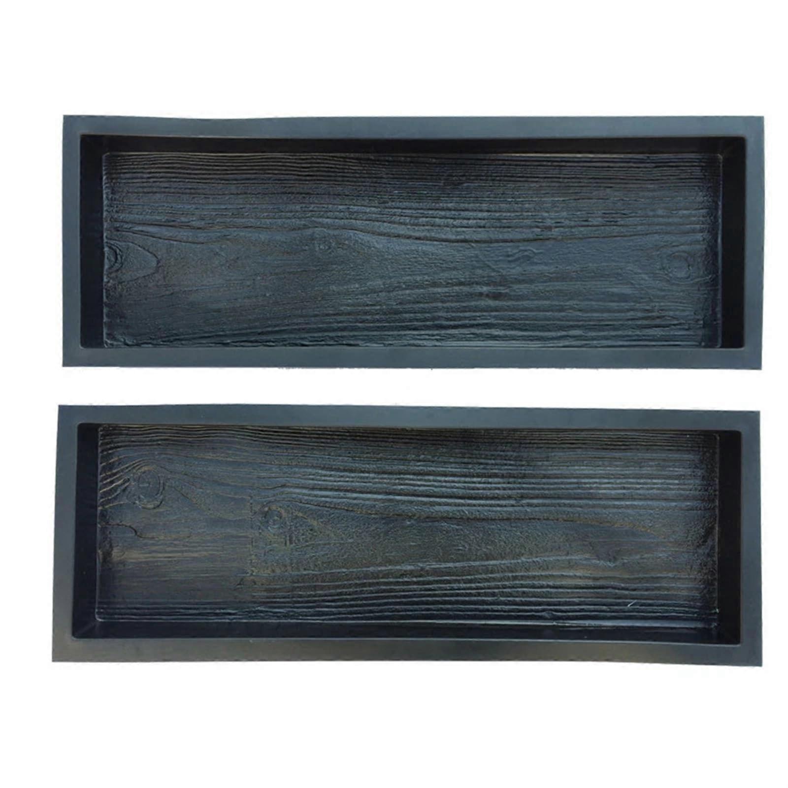 Pavement Mould 2 Pieces ABS Decorative Paving Mould 63x23x5 cm for Driveway Walkway Garden Path Creation