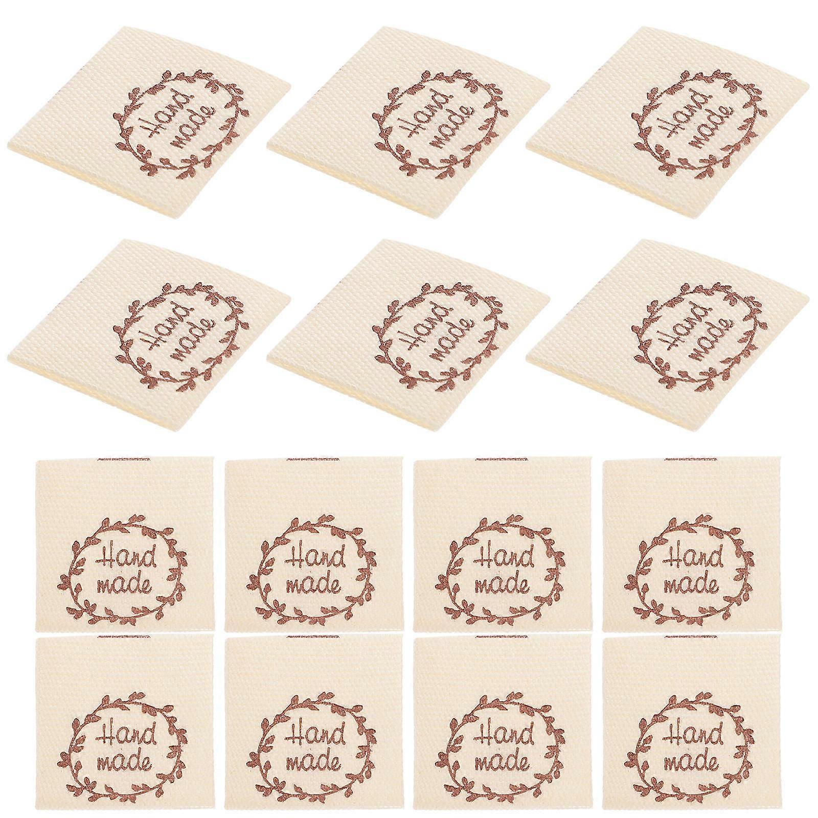 Here's a polished and professional product description for your **100pcs Handmade Sewing Labels**:
**100pcs Handmade Sewing Labels – Durable