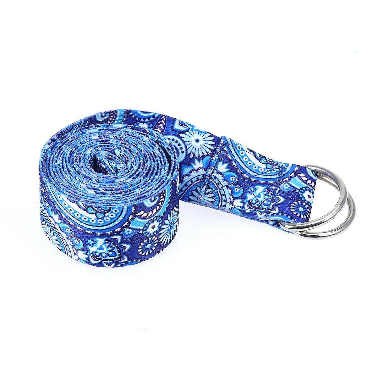 Stretching Straps Yoga Binding Band Warm Up Muscle Strengthening Daily Exercise Polyester Cotton 1Pack