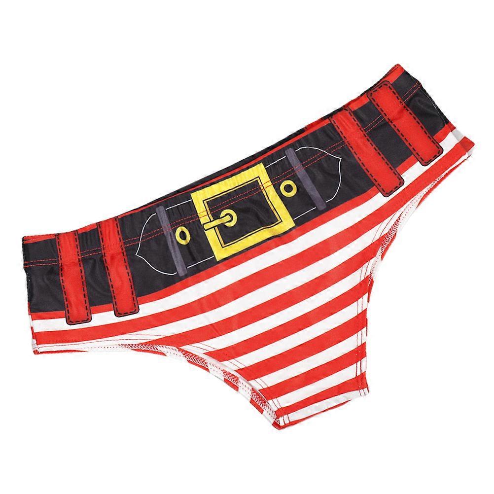 Women Underpants Christmas Themed Digital Printing Underwear Everyday Wear Multi Color Comfortable Elastic Band 1Pcs