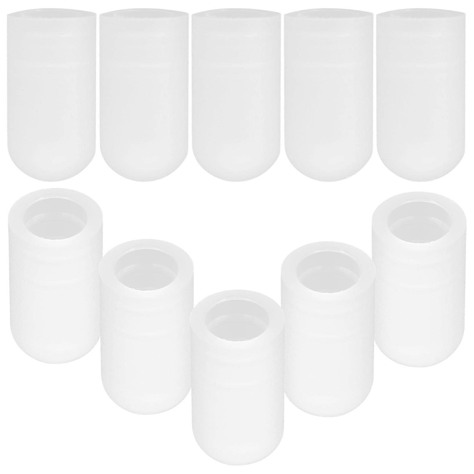 10pcs Drum Mute Tips Drumstick Caps Silicone Silent Tips for Drum Practice