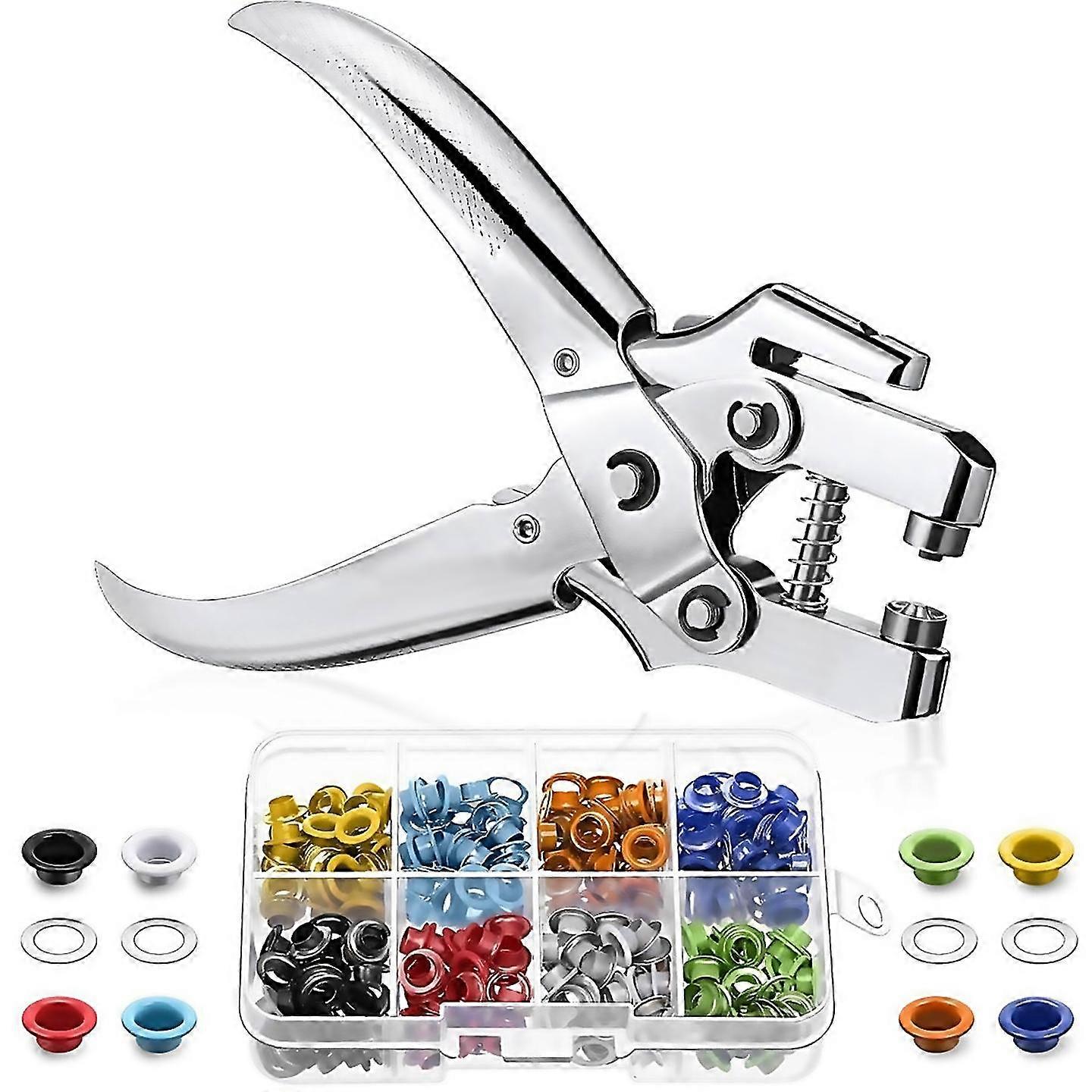 Para Kit de Ferramentas de Ilhós de 3/16 Polegadas Conjunto de Alicates de Ilhós