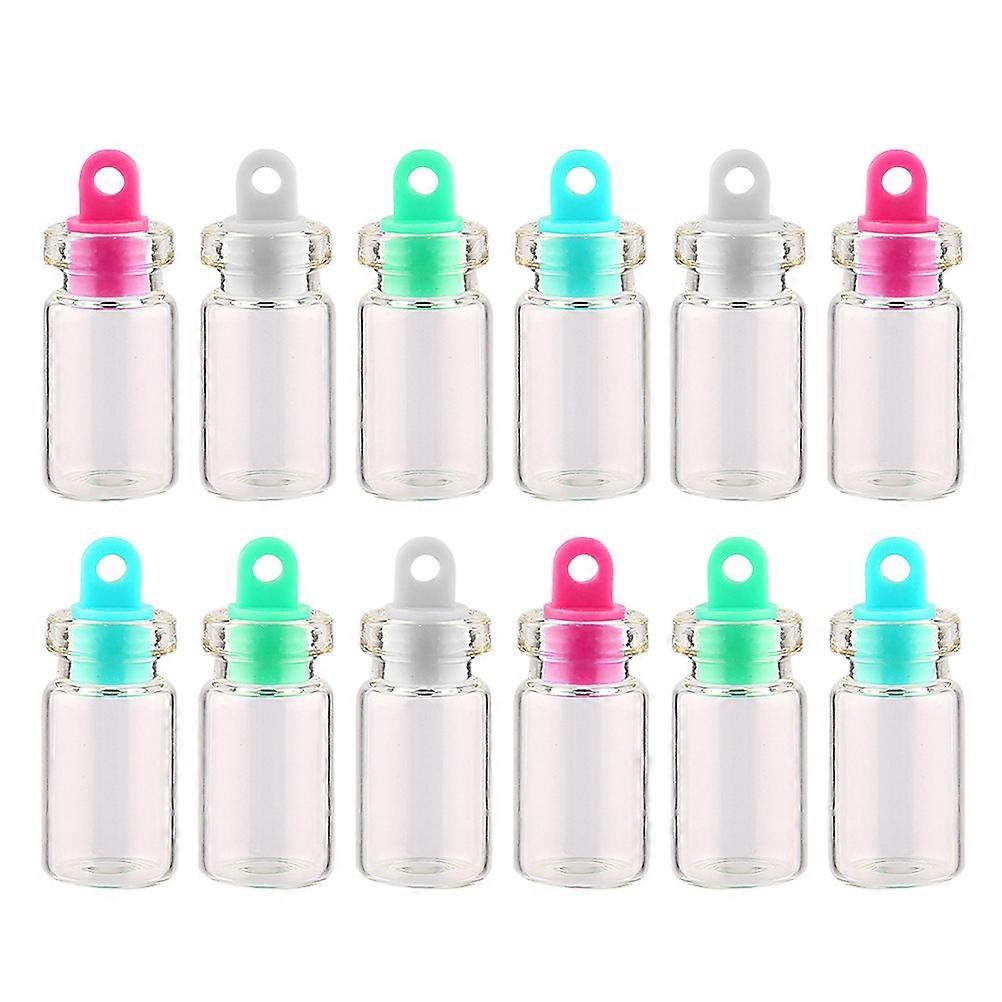 Unique Glass Bottles Mini Small Clear Bottles For Diy Projects Gifting 10x18mm Wooden Cork 50Pcs