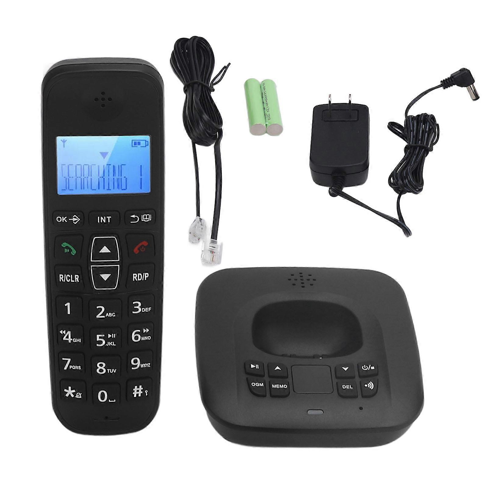 Cordless Phone with Answering Machine, Bilingual Caller ID, Call Blocking, Expandable to 5 Handsets