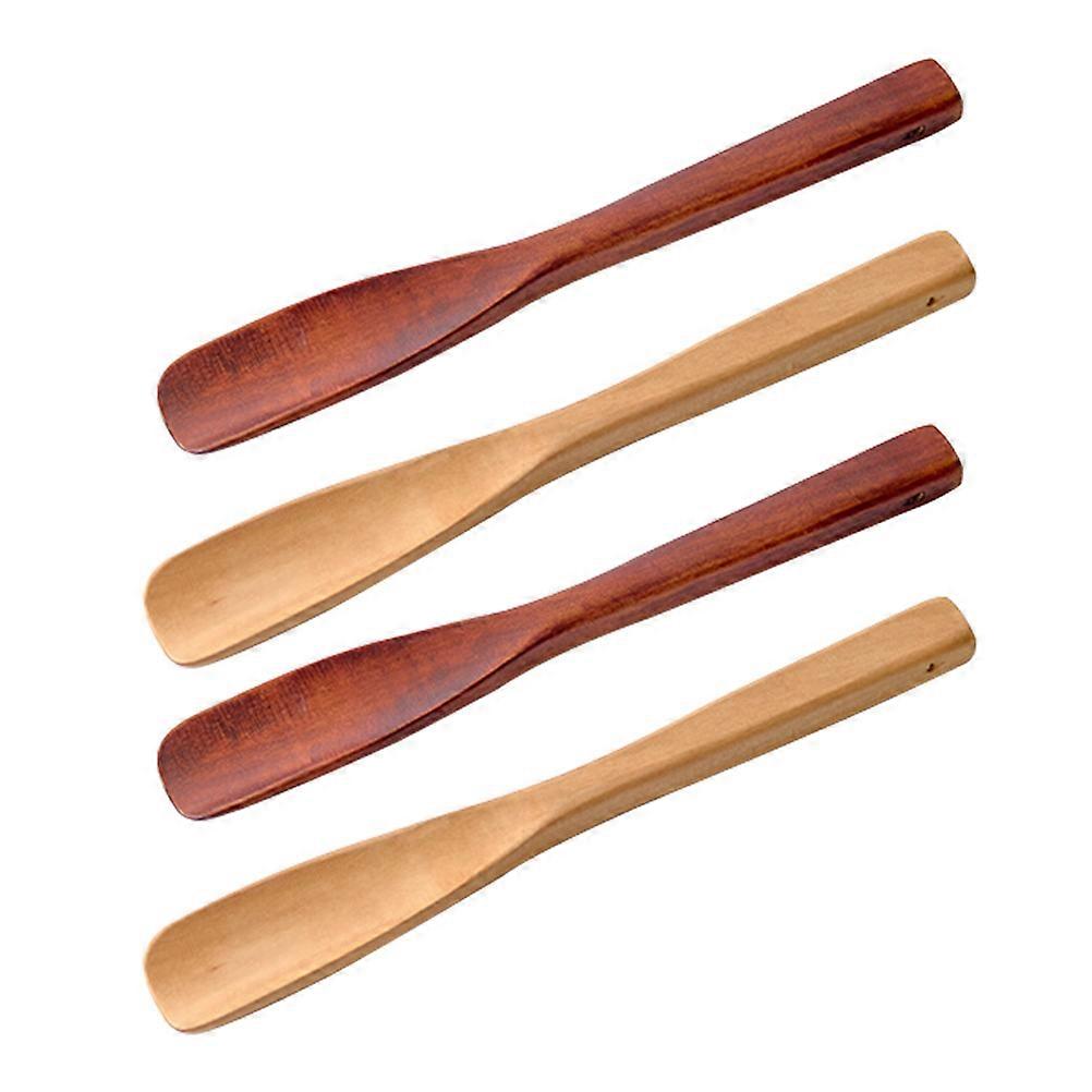 Senior Shoe Horn Long Handled Ergonomic Design Protect Ankles Daily Use Khaki 4Pcs