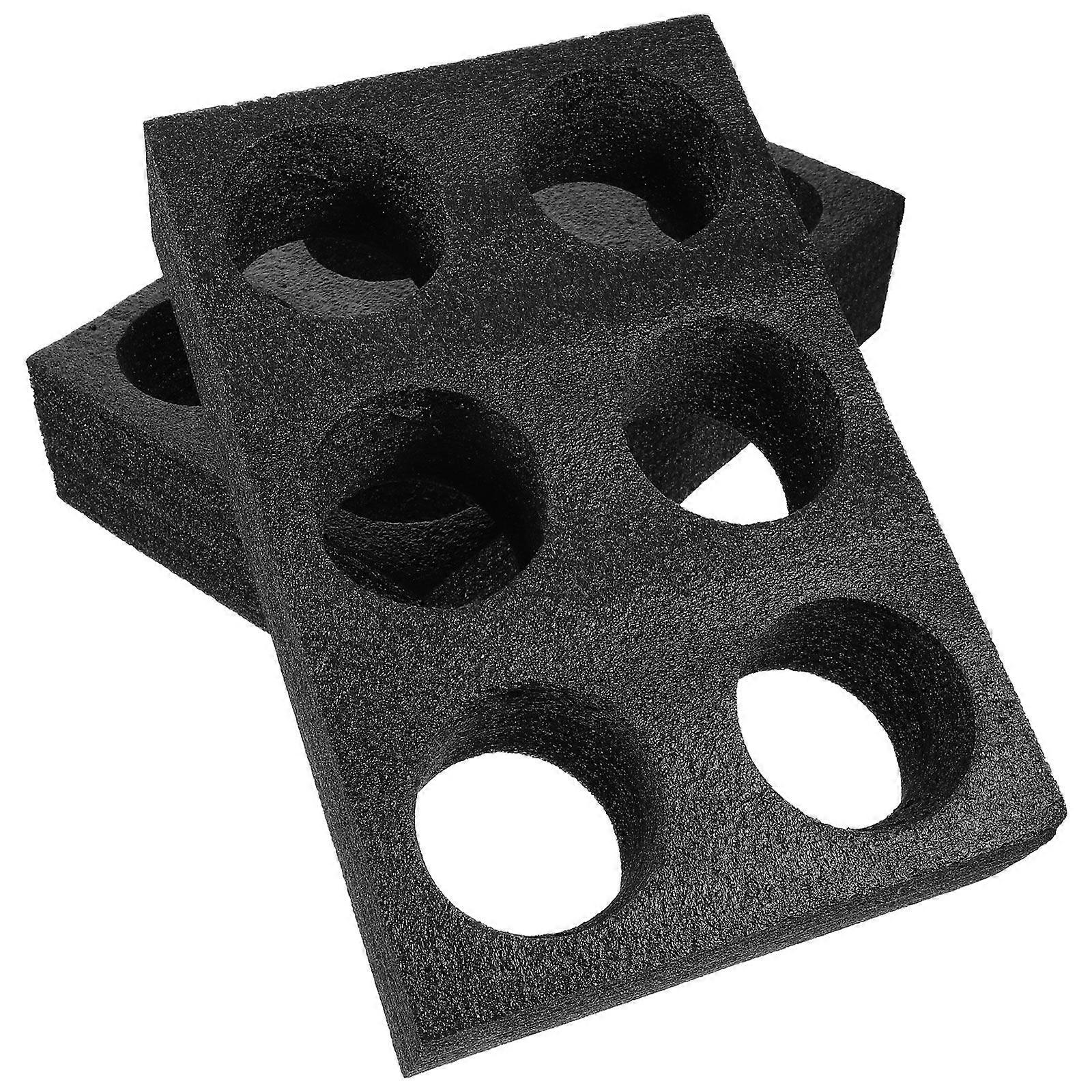 2pcs Takeout Cup Trays Coffee Carrier 6-hole Cup Carry Holder Drink Carrier