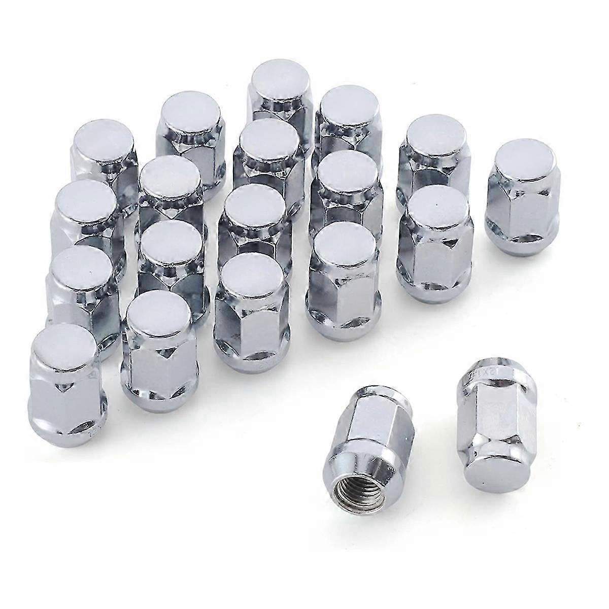 M14x1.5 Wheel Lug Nuts, One-Piece Design Bulge AcornChrome Lug Nuts Edition 0724