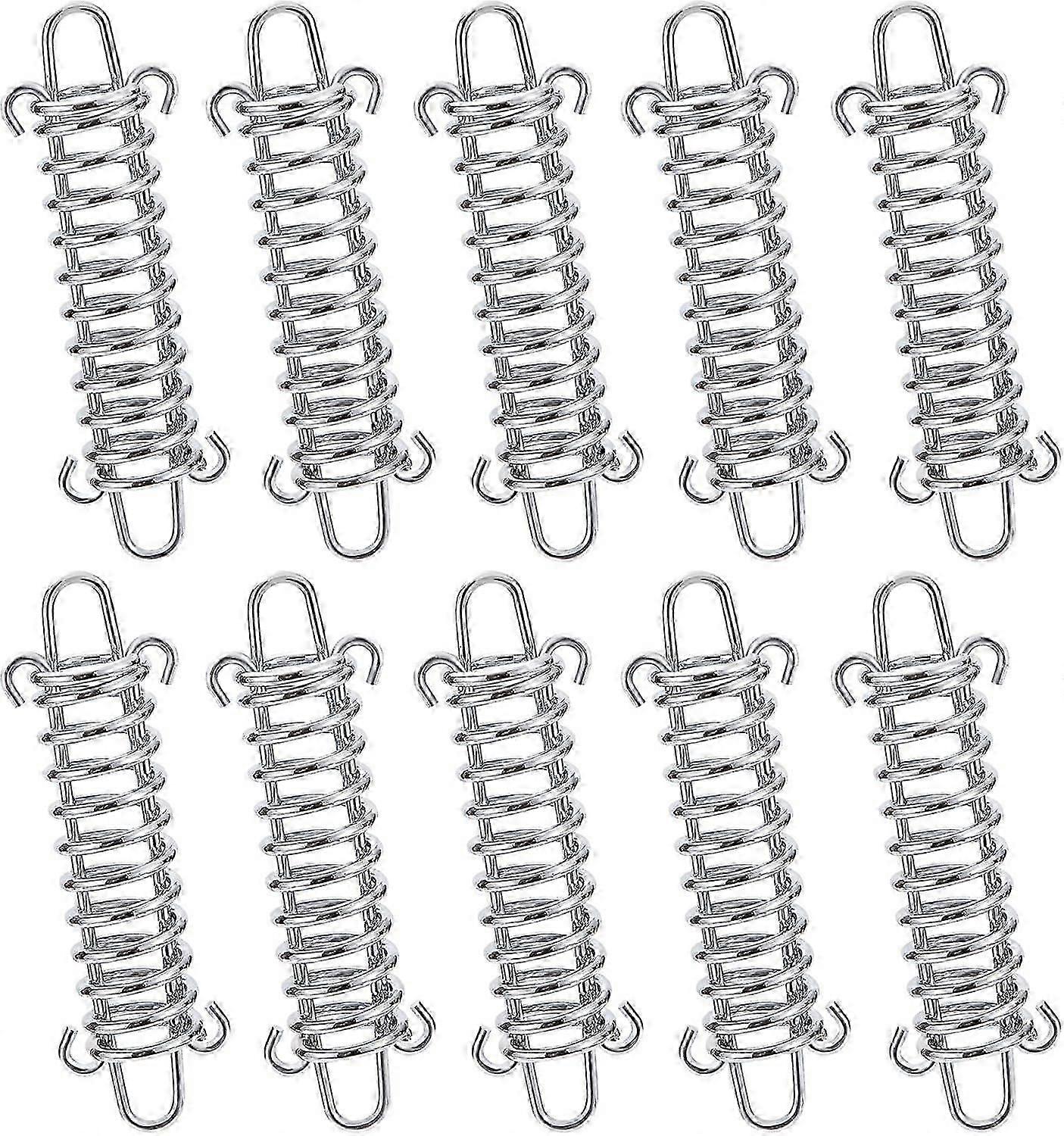 نوابض شد الخيمة ، 10 قطع من أبازيم خيمة زنبركية التوتر ، ملحقات تثبيت المظلة للتخييم في الهواء الطلق ، الشاطئ ، المشي لمسافات طويلة ، السفر ، نزهة