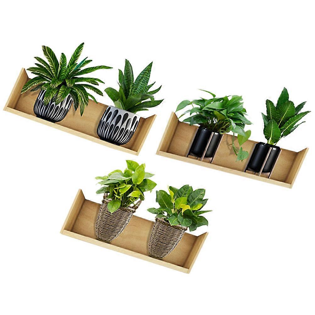Removable Wall Decals Living Room Wall Decals Potted Plants Decals Assorted Color 11.79X7.86X0.04IN Easy to Apply 3 Sheets