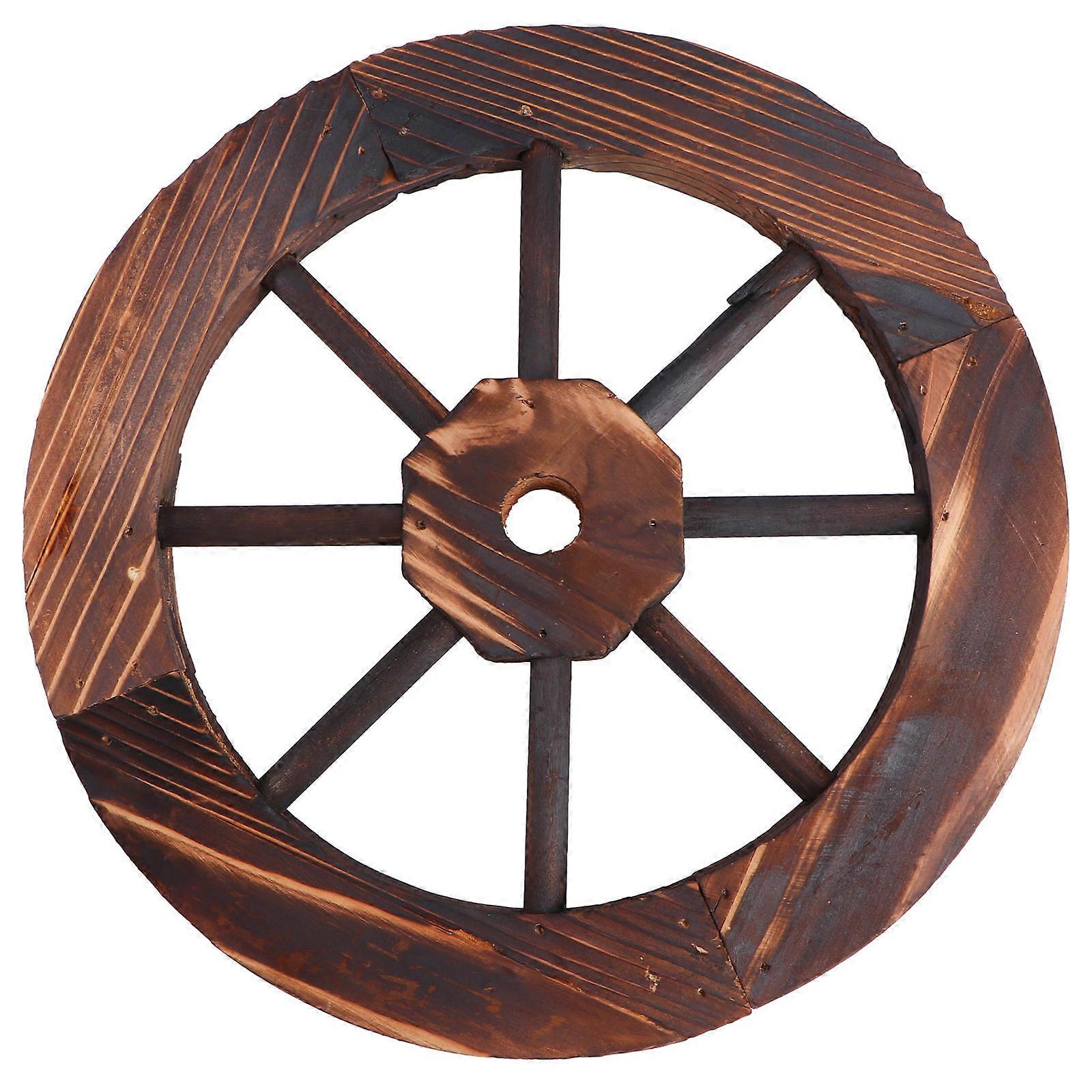 Wall Pendant Decor Photo Prop Backdrop Retro Style Wheel Shape Garden Party 1Set