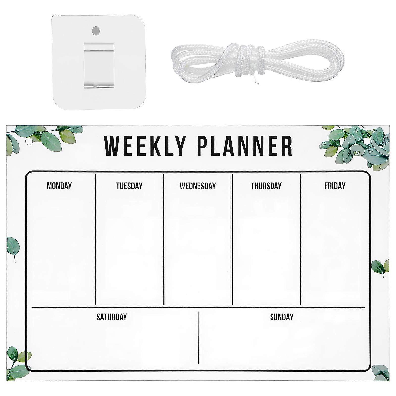 Acrylic Memo Writing Board with Lanyard – Reusable Compact Message Board for Office Notices and Reminders