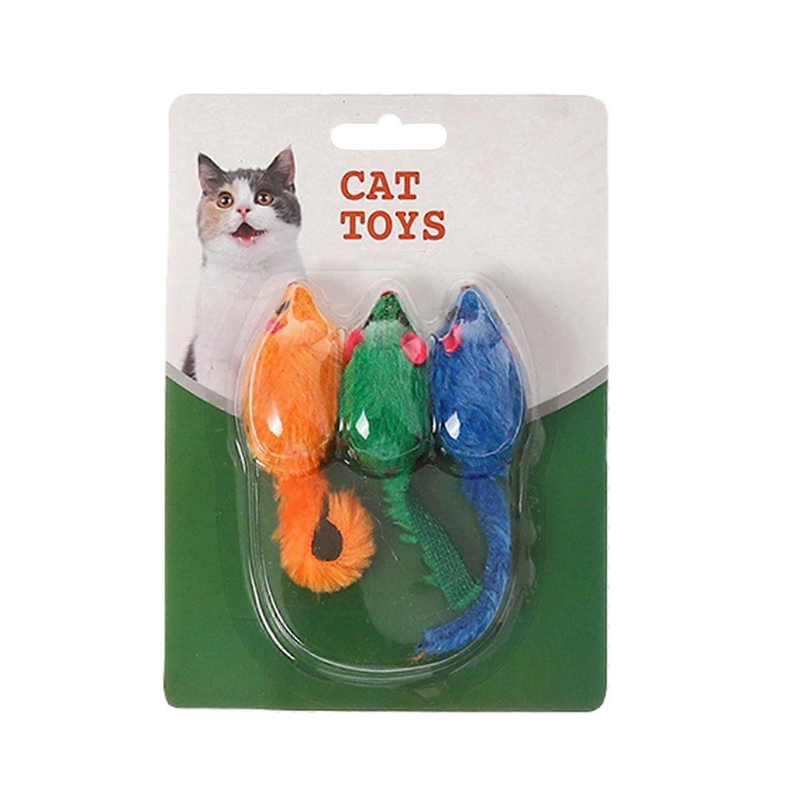 Cat Simulation Toy Set, 17cm Green Feather Chew and Scratch Toys for Cats, Interactive Pet Play Accessories