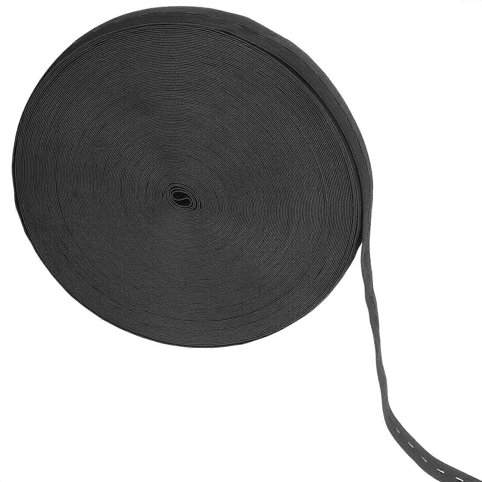 Elastic Band for Sewing Flatback Sewing Band with Buttonhole Stretch Cord 1 Roll