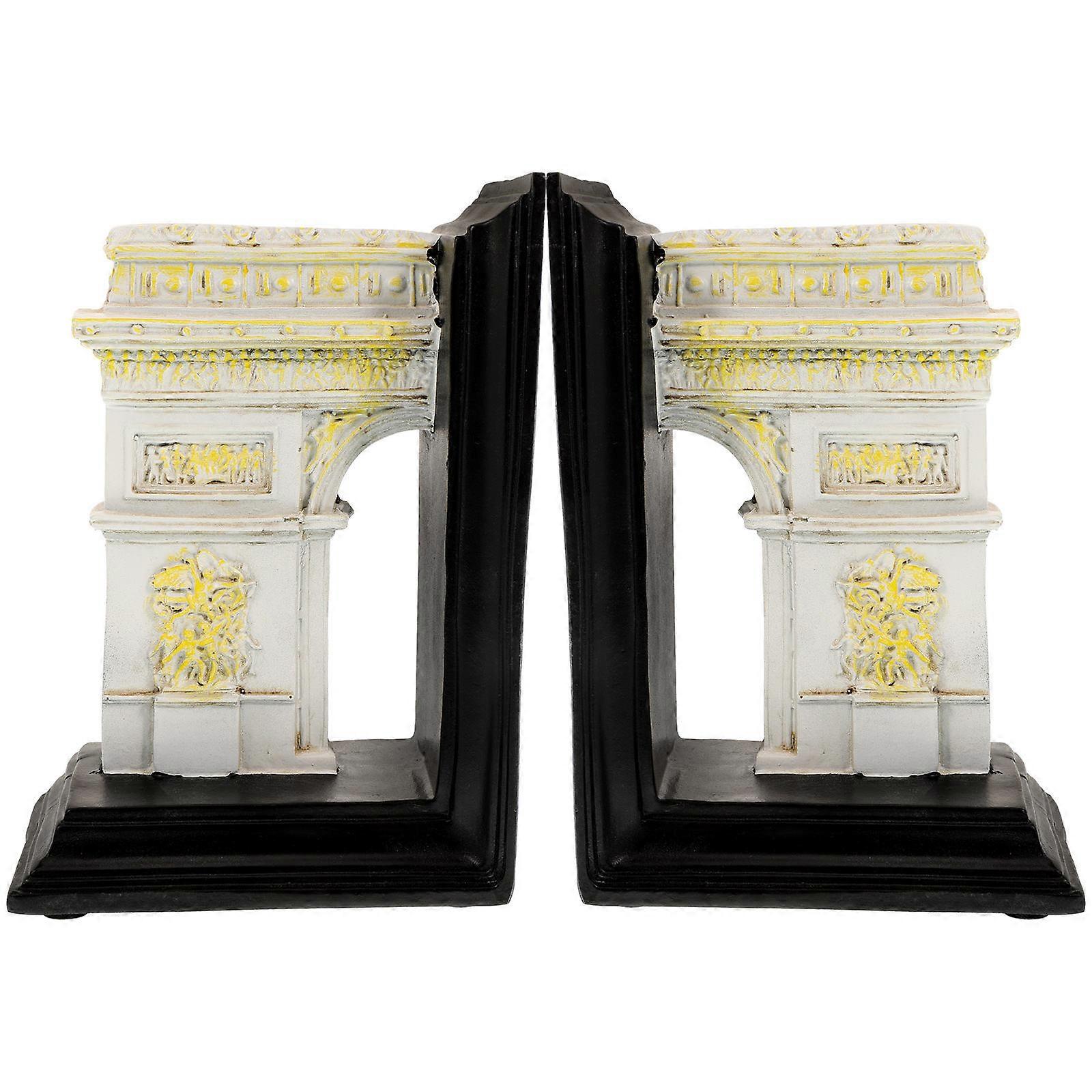 建築用ブックエンド樹脂装飾ブックエンドヘビーデューティブックサポートホームストア1セットの動きを防ぎます