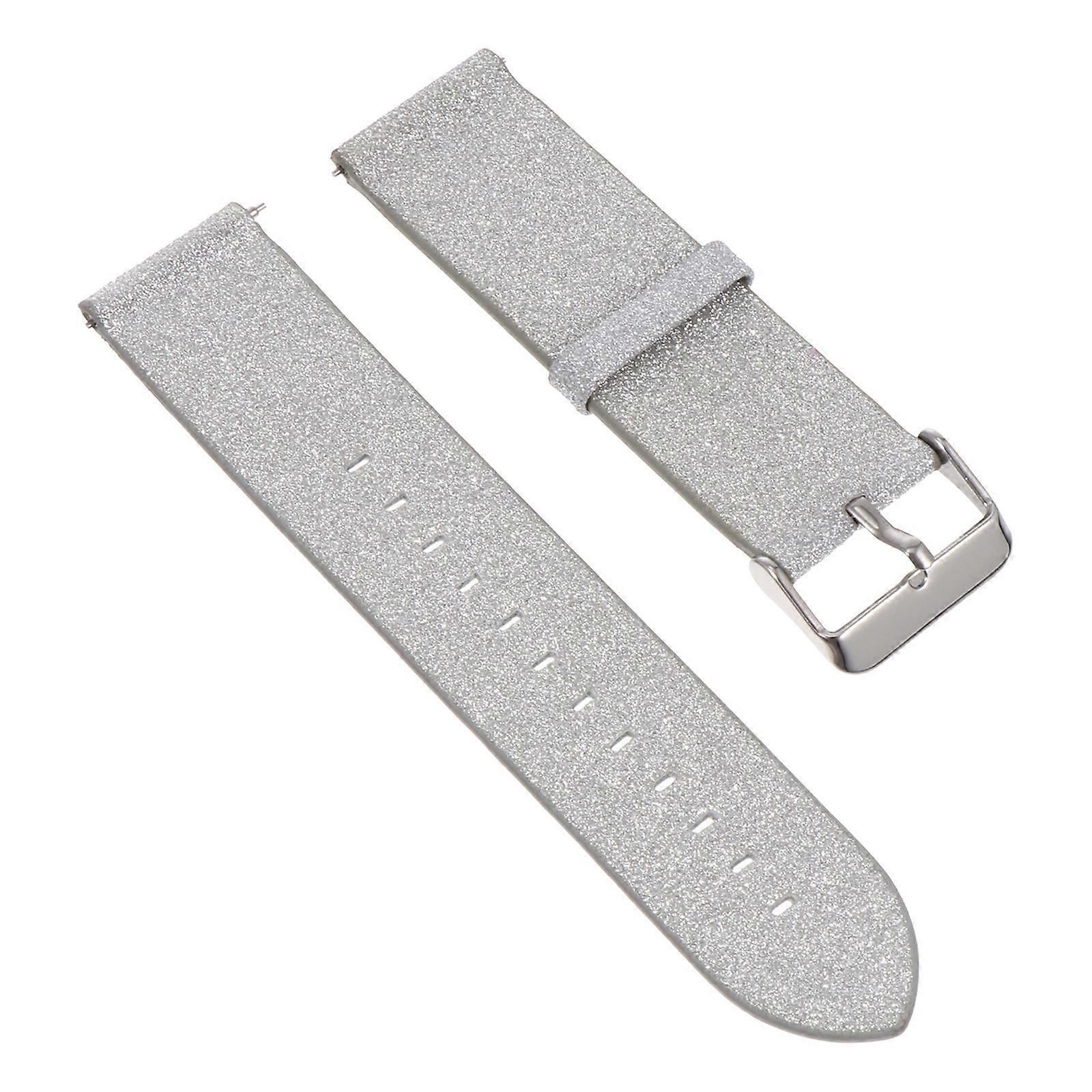 Stylish Durable Watch Strap Compatible With Samsung Gear Watch – Flash Silver Band for Casual and Formal Occasions