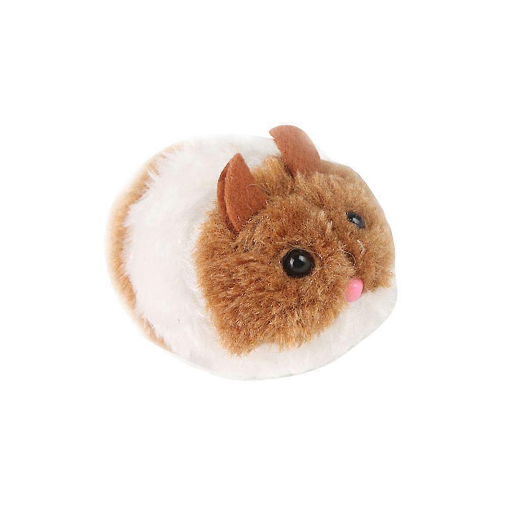 Cat Toy Mouse Pulling Chain Shake Interactive Pet Cat Toys Rat (Brown)