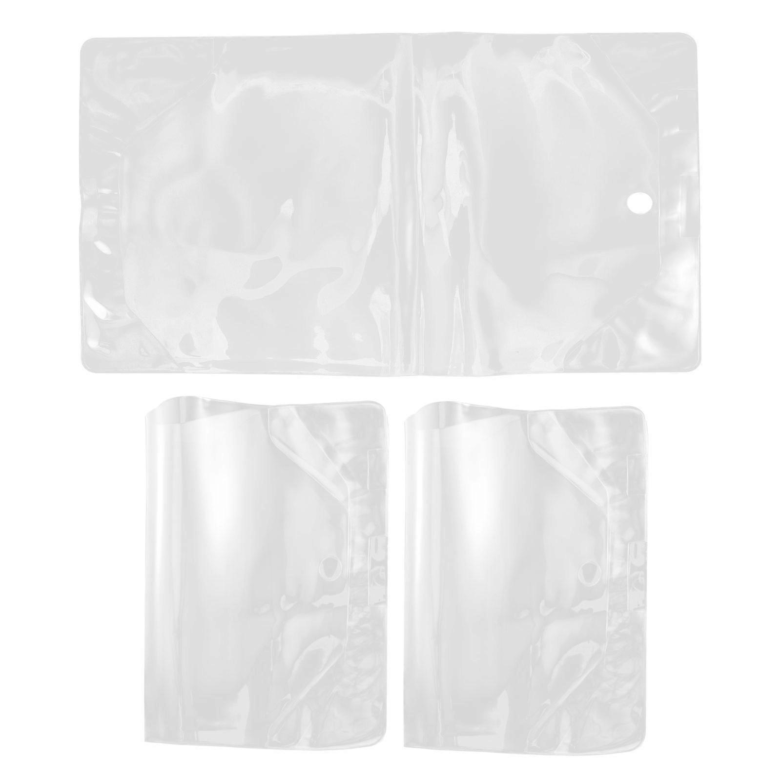 Pyłoszczelna osłona książki z PVC odpowiednia do użytku szkolnego 3 sztuk przezroczysta