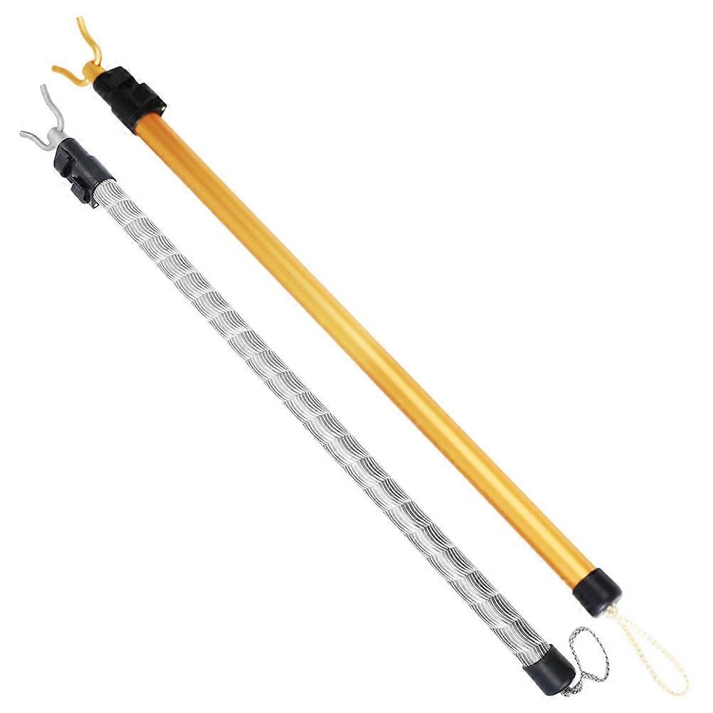 Adjustable Alloy Clothes Reaching Pole for Home Use with Strong Bearing Capacity 2 Pieces