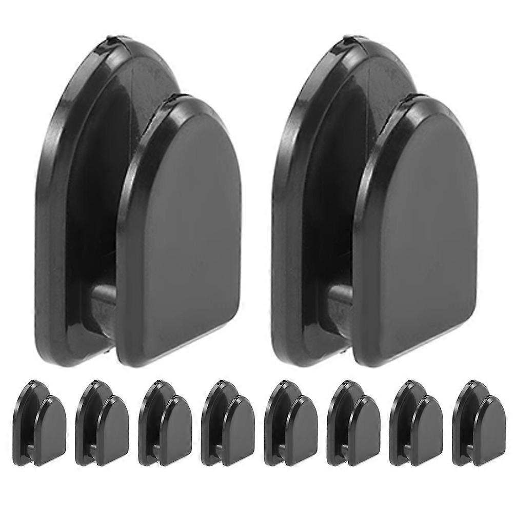 Adhesive Car Hook for Storage Use Black ABS PP Material 35 Pieces Small Hooks for Car