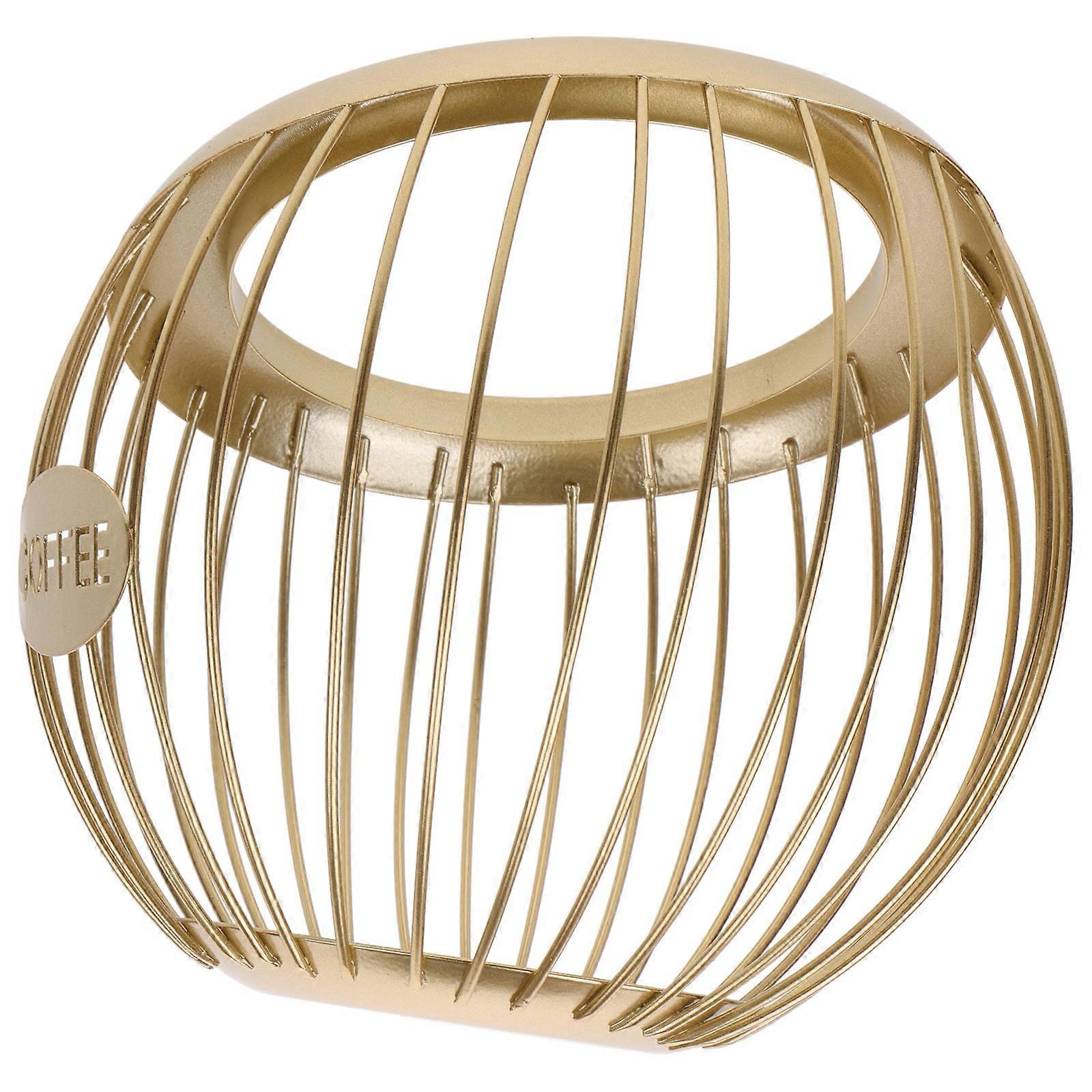 Pod Holder and Storage Basket for Organizing Coffee and Fruits