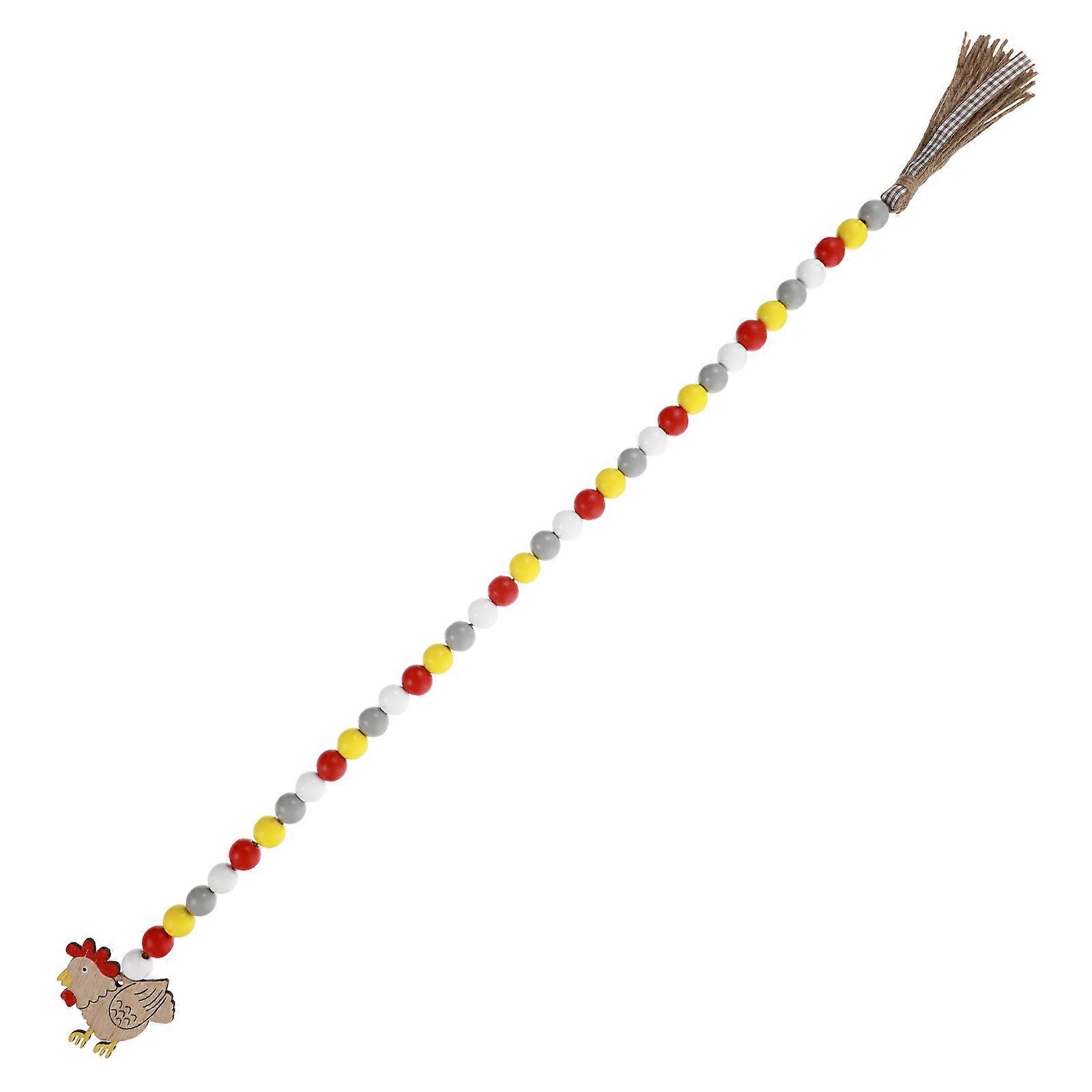 Bead Decor Decorative Beaded Pendant Wall Decor 72CM Multi With Tassel Shape 1Pc