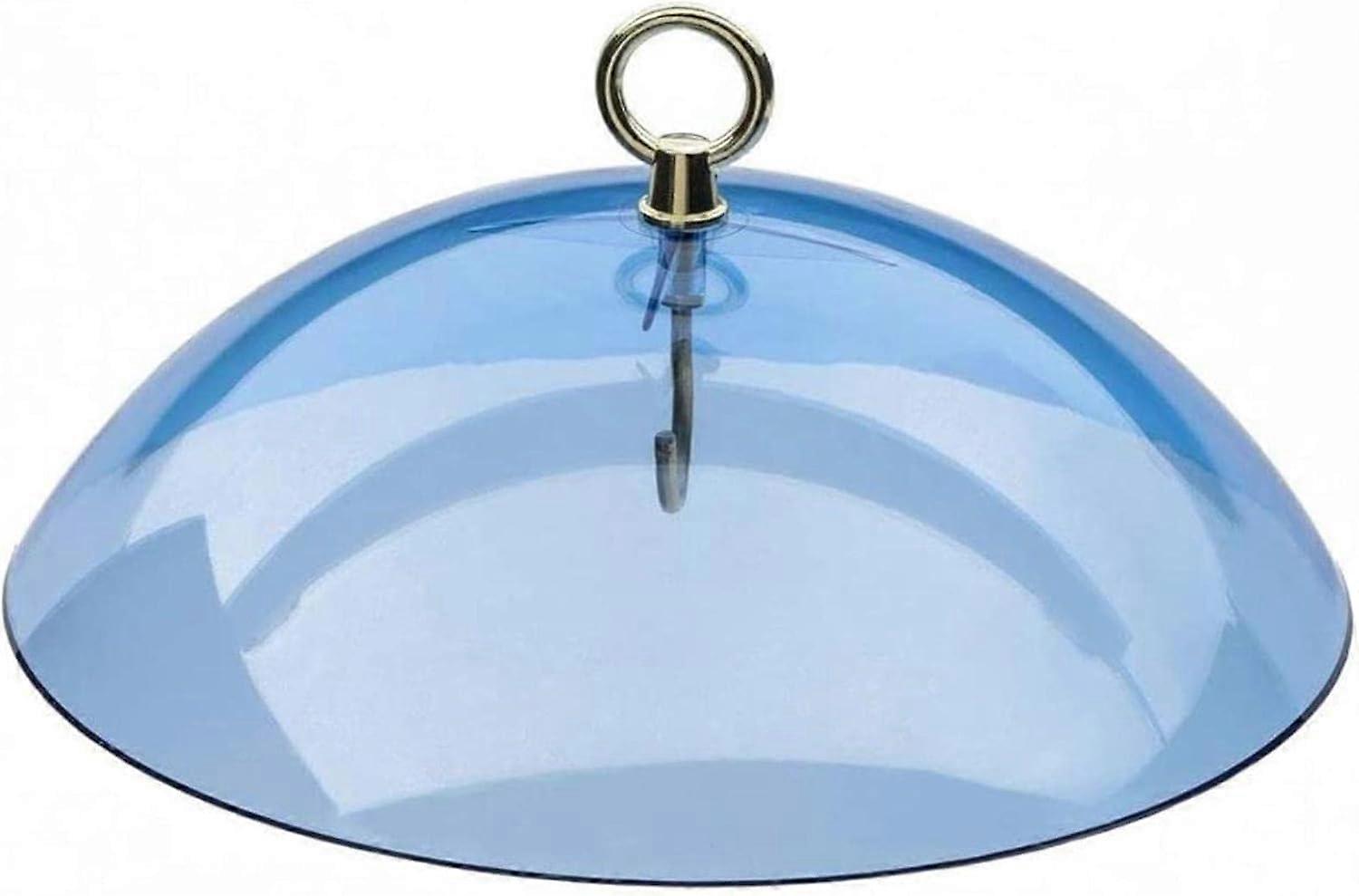 Bird Feeder Protective Dome Clear Plastic Squirrel Guard Rain Cover for Outdoor Feeders Blue