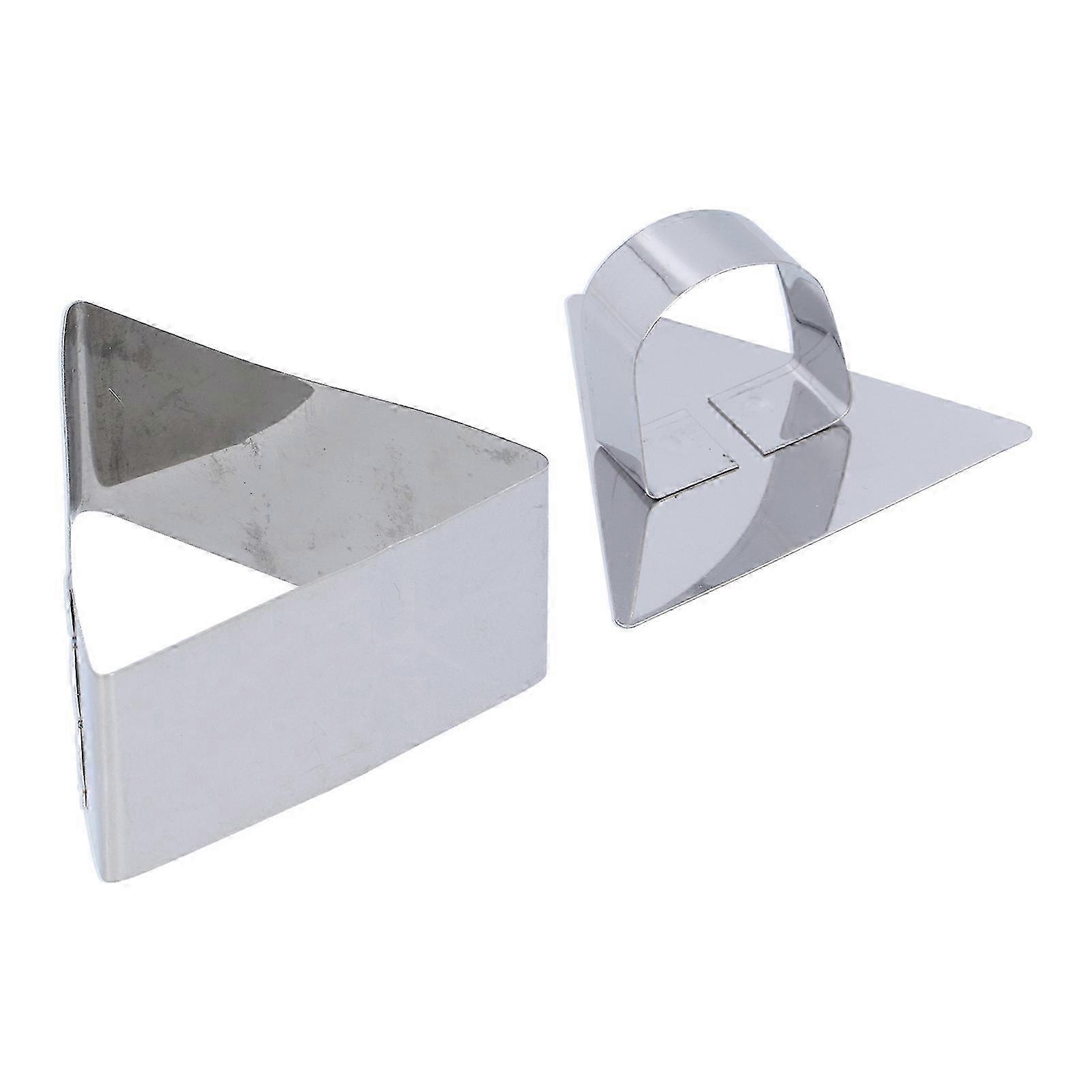 Triangular Cake Mousse Ring Mold Stainless Steel Dessert Cutter for Salads Pastries Baking Tool: 4x7cm