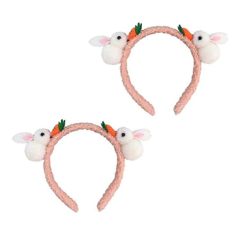 Easter Rabbit Carrot Headband with Plush Hair for Party Decoration Multi Size: One Size Fits Most
