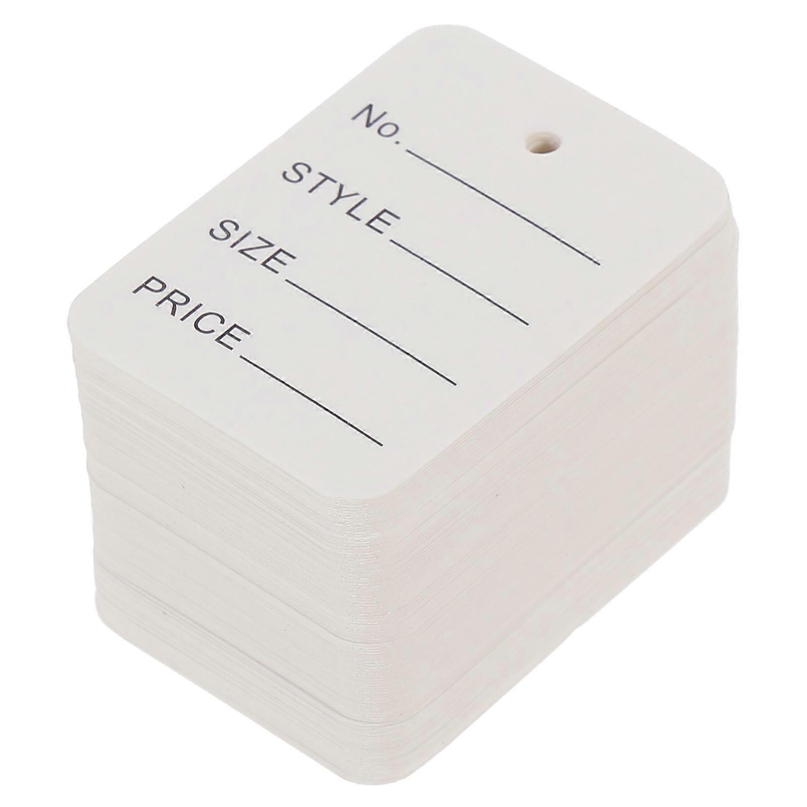 1000pcs Hanging Price Tags for Clothes, Jewelry & Shoes – Label Tags with Hanging Design for Easy Display and Organization