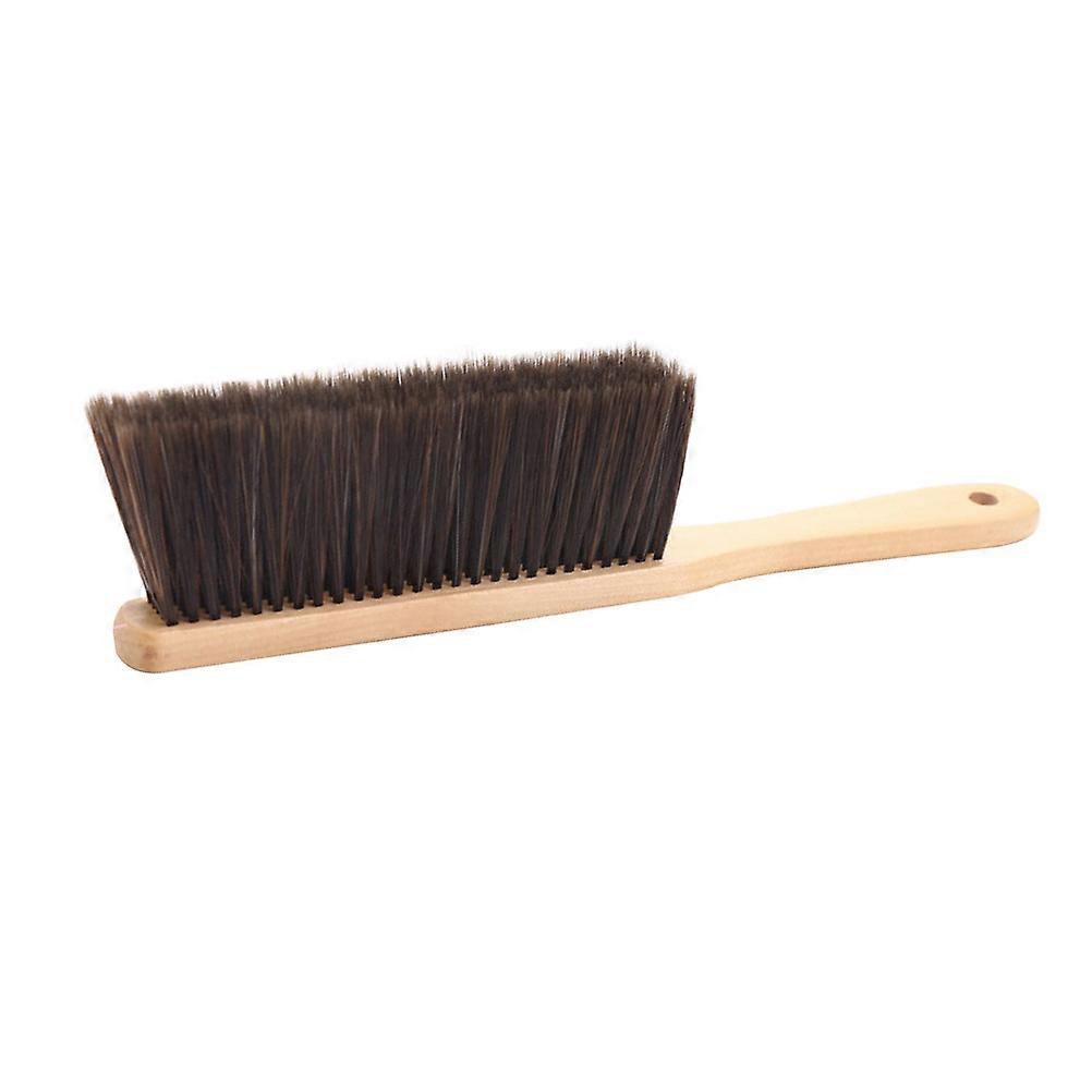 Soft Bristle Dusting Brush with Wooden Handle for Efficient Carpet and Home Cleaning – Compact, Lightweight Hand Brush for Easy Dust Removal