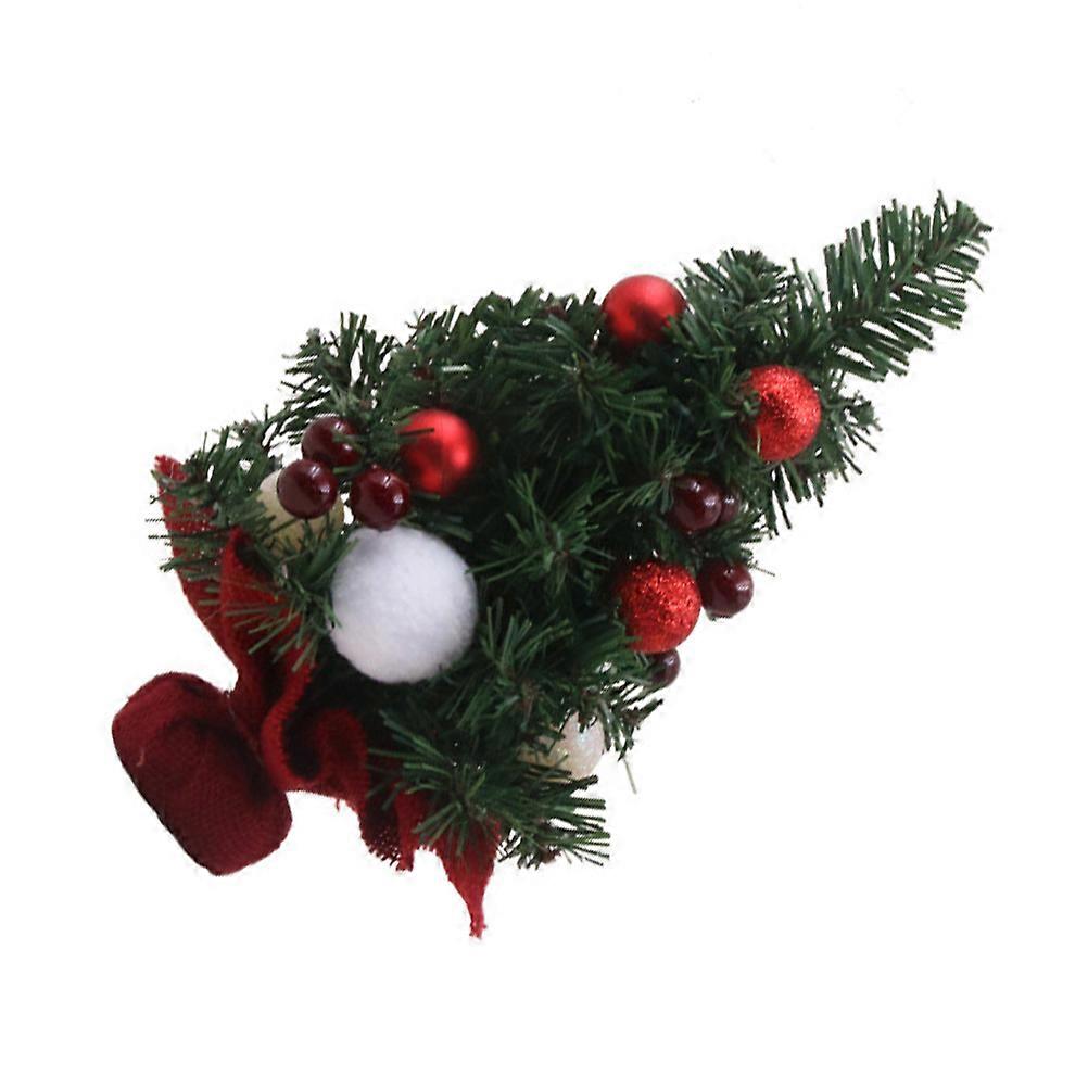 Mini Christmas Tree for Decor Assorted Color PVC Material Creates Festive Atmosphere 1pc