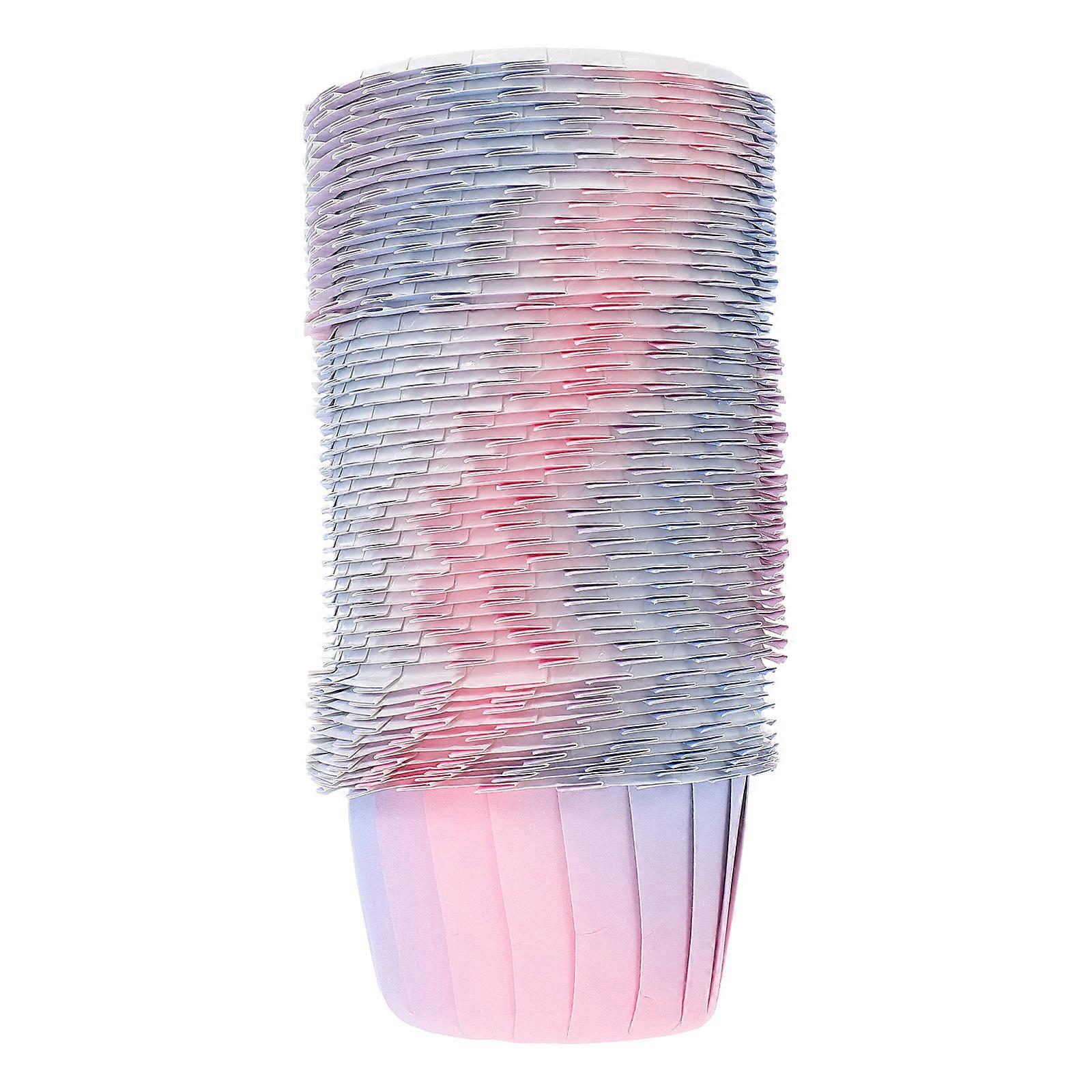 50Pcs Oilproof επένδυση κέικ Liners πρότυπες για το μέγεθος Cupcakes 7.5X7.5X4.5CM γάμων ψωμιού ζαχαροπλαστικής
