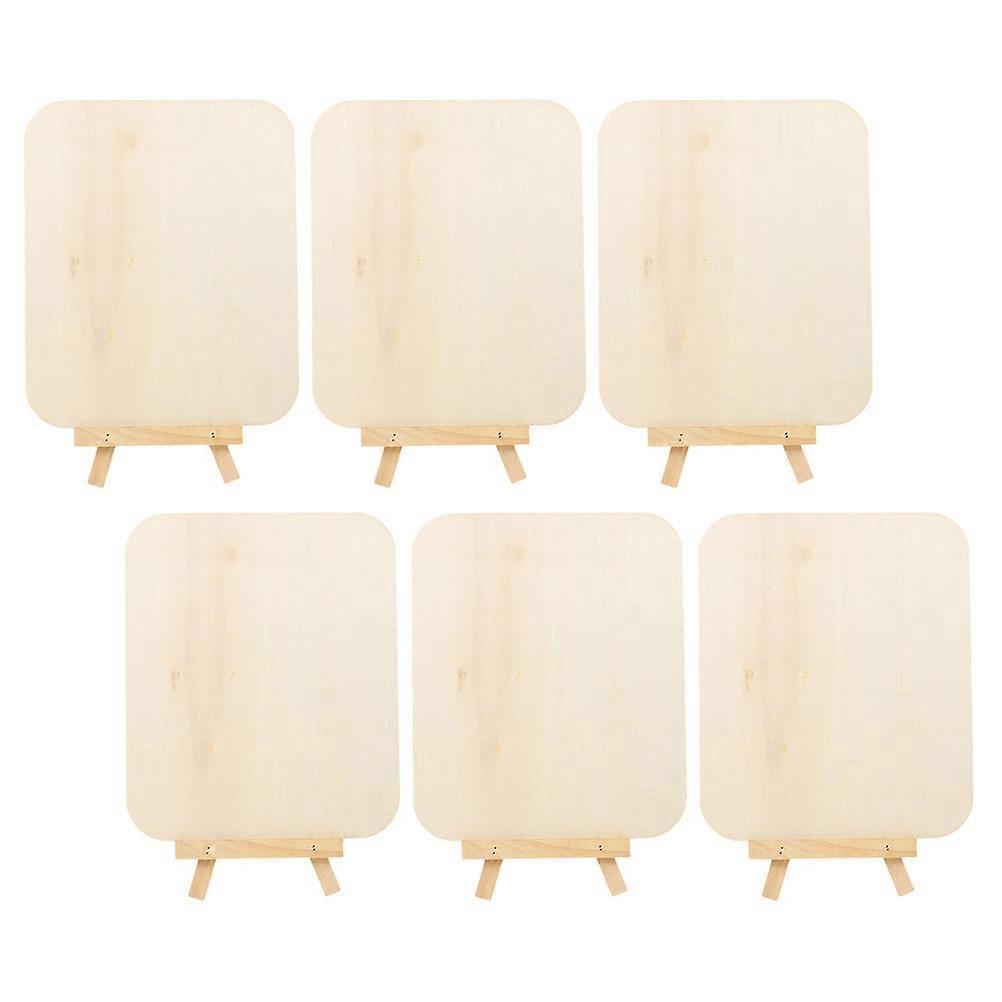 Here's a polished and professional product description based on your input:
**6pcs Painting Boards – Multi Purpose Wooden DIY Drawing & Coloring
