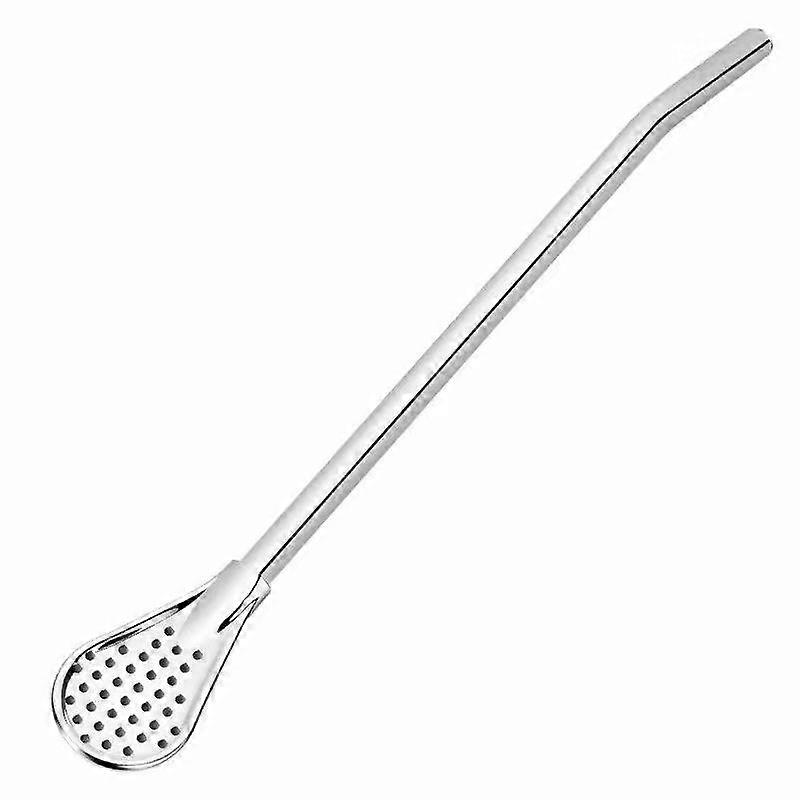 Spoon Tea Filter Yerba Mate Tea Straws Stainless Steel Drinking Straw Bombilla Gourd Reusable Tea Accessories Washable Bar Accessories