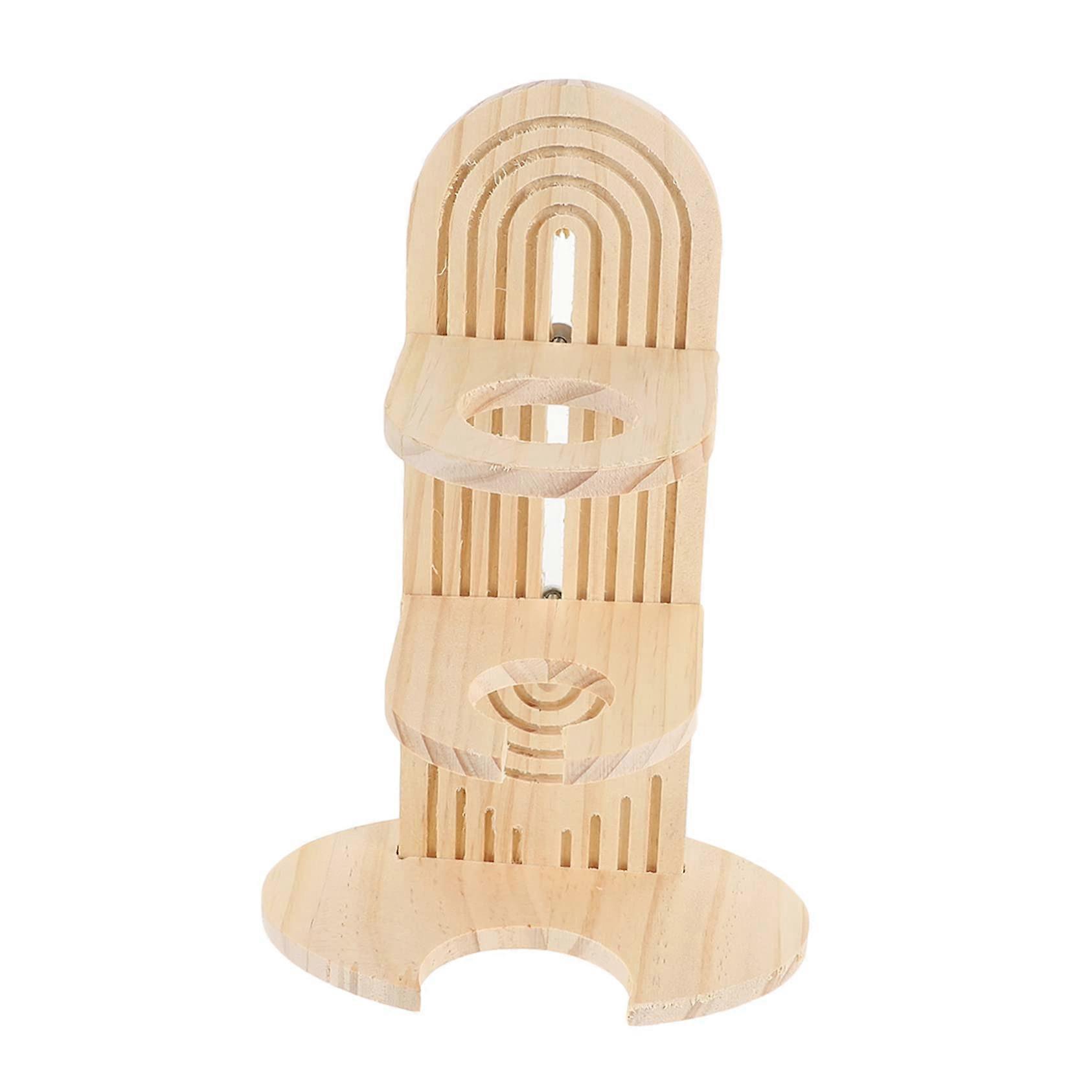 Wooden Water Bottle Holder for Hamsters, Stable Drinking Container Stand for Small Pets, Suitable for Various Bottle Models and Easy to Install