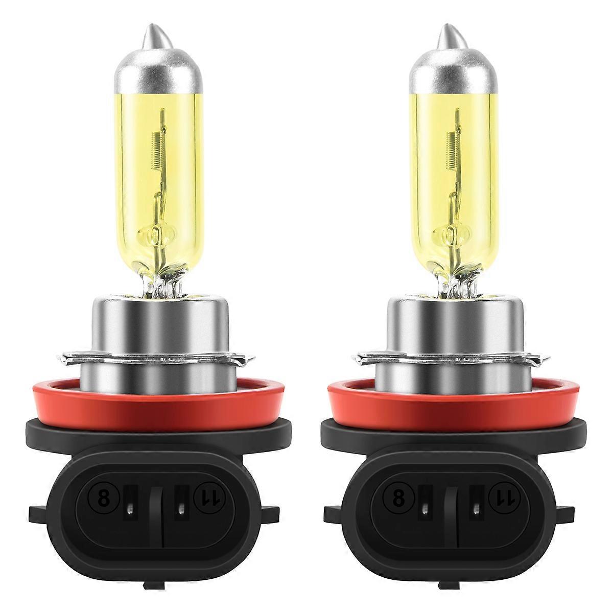 2x H11 55W 3000k Golden Yellow Xenon HID Halogen Light Fog Lamp Bulb