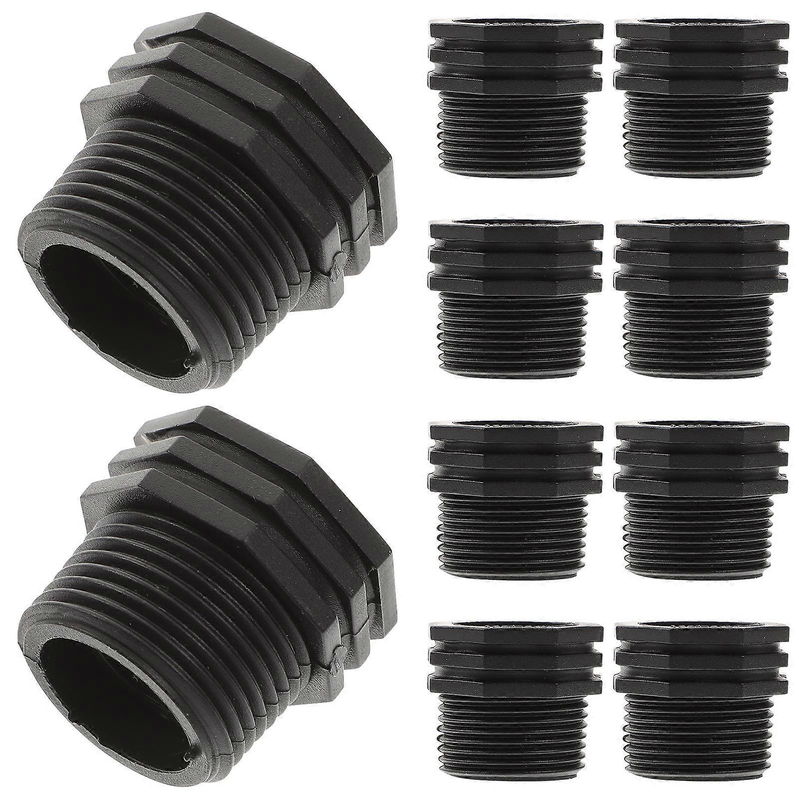 Threaded Fitting Hose Repair Adapter Agriculture Outer Thread 25mm Inner Thread 20mm 10Set