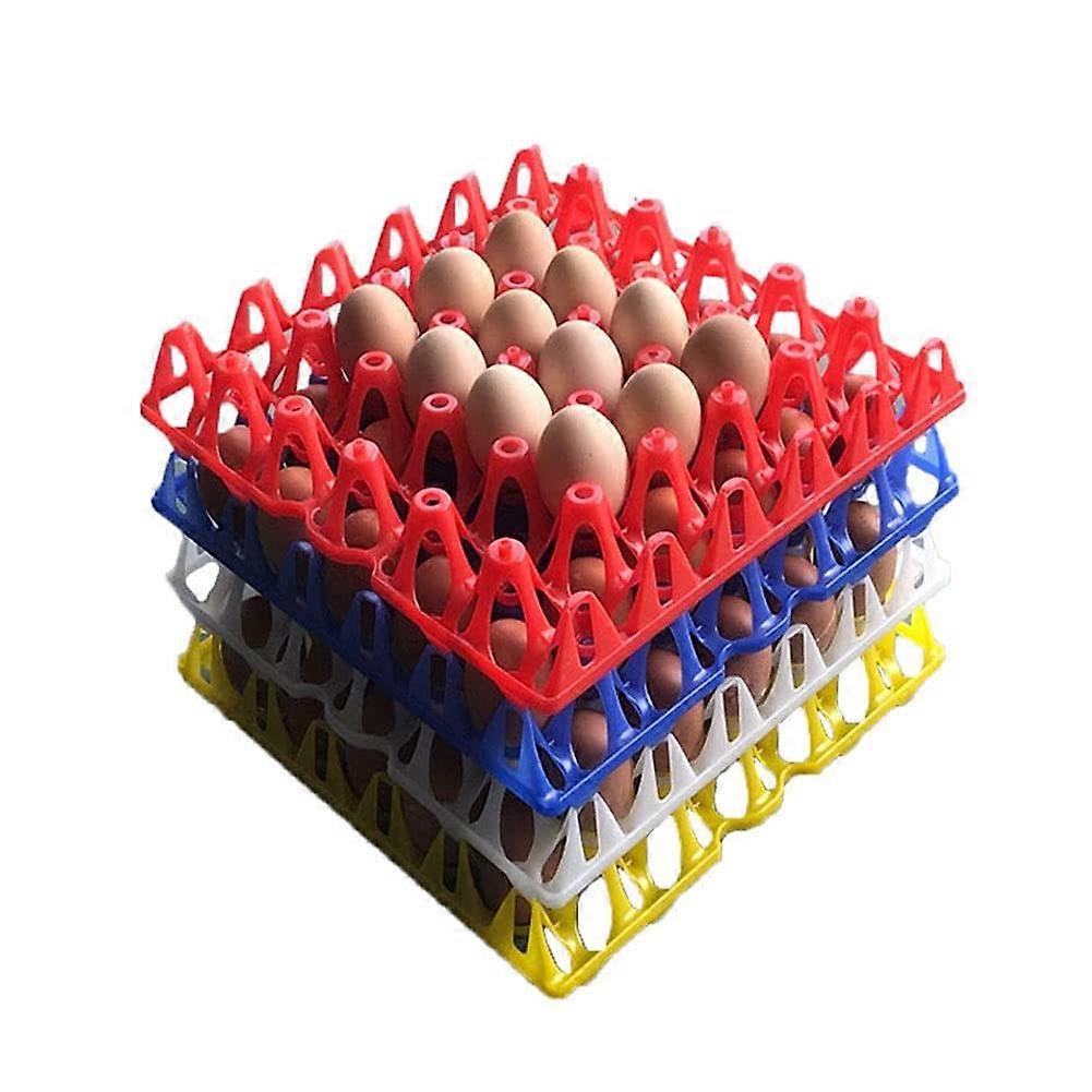 10 x Plastic Egg Tray for 30 Eggs, Egg Holder in 4 Colours