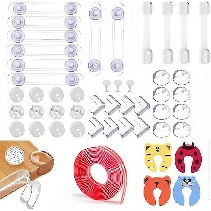 Baby Safety, 48 Pack Child Safety Accessories, Ready to Install. No Tools Required