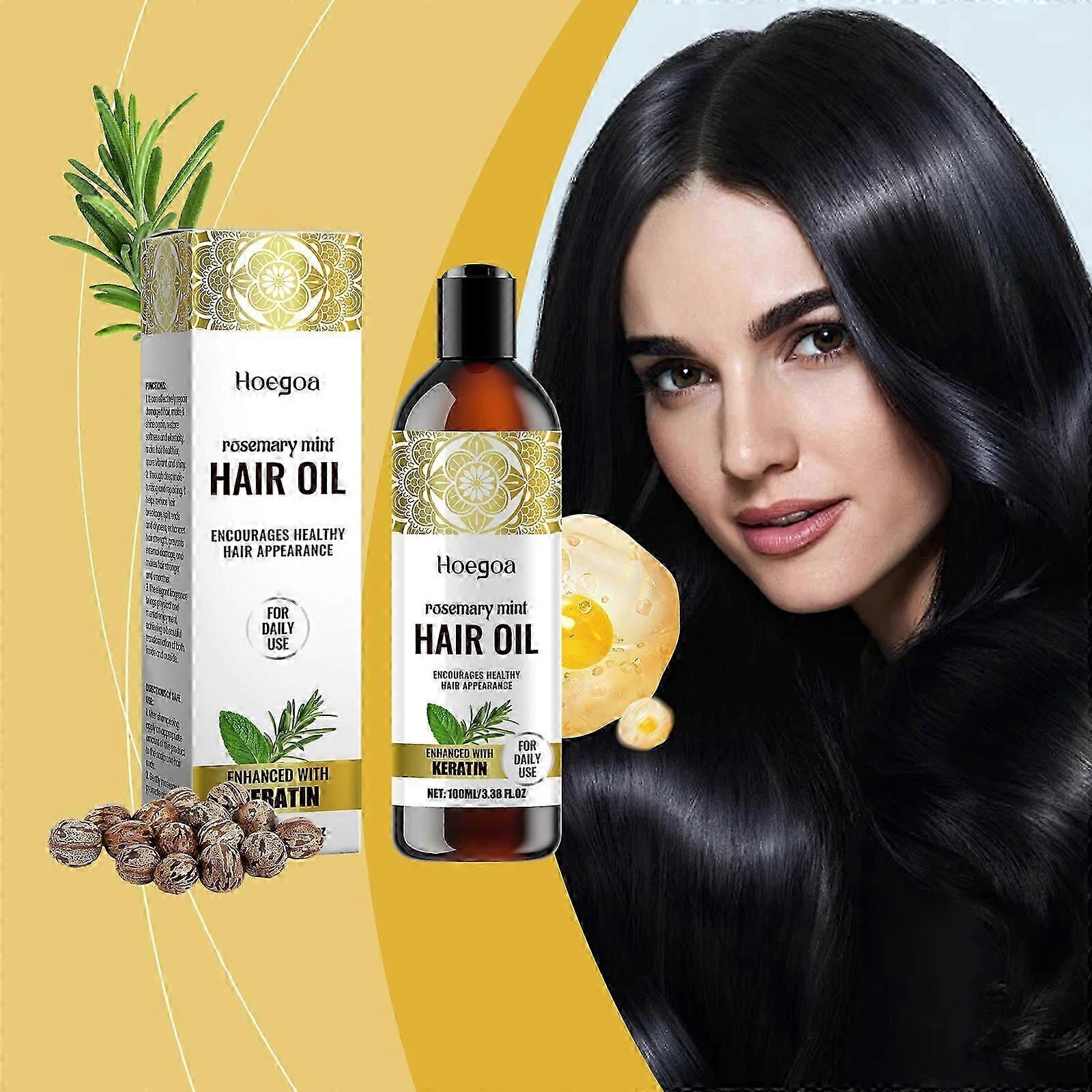 زيت إكليل الجبل الطبيعي للشعر ، زيت إكليل الجبل والنعناع لنمو الشعر ، علاج ترقق الشعر بزيت إكليل الجبل