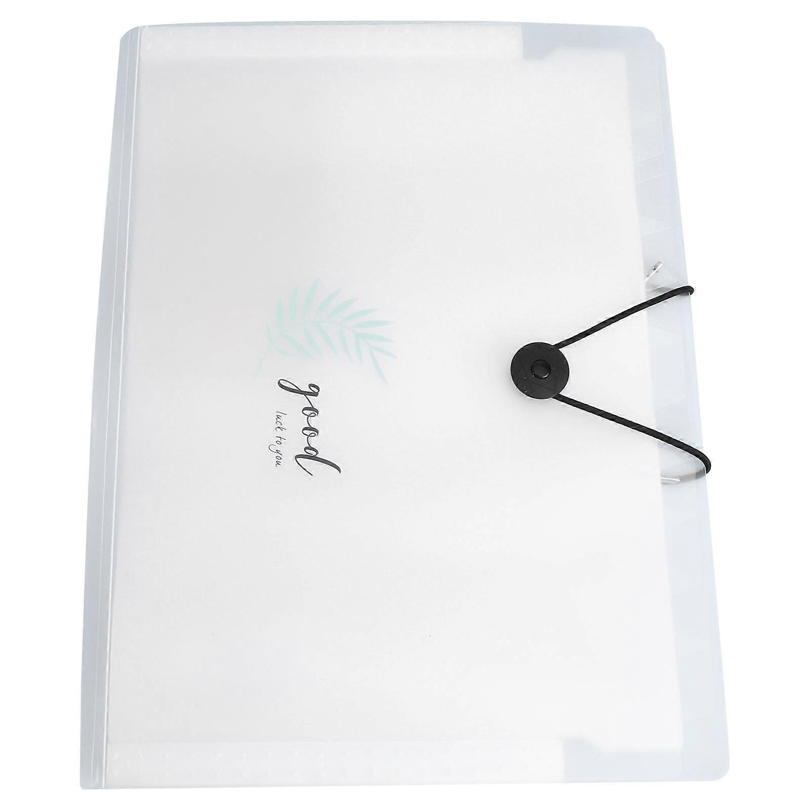 Plastic Document Holder for Storage Use Lightweight Waterproof White Large Capacity