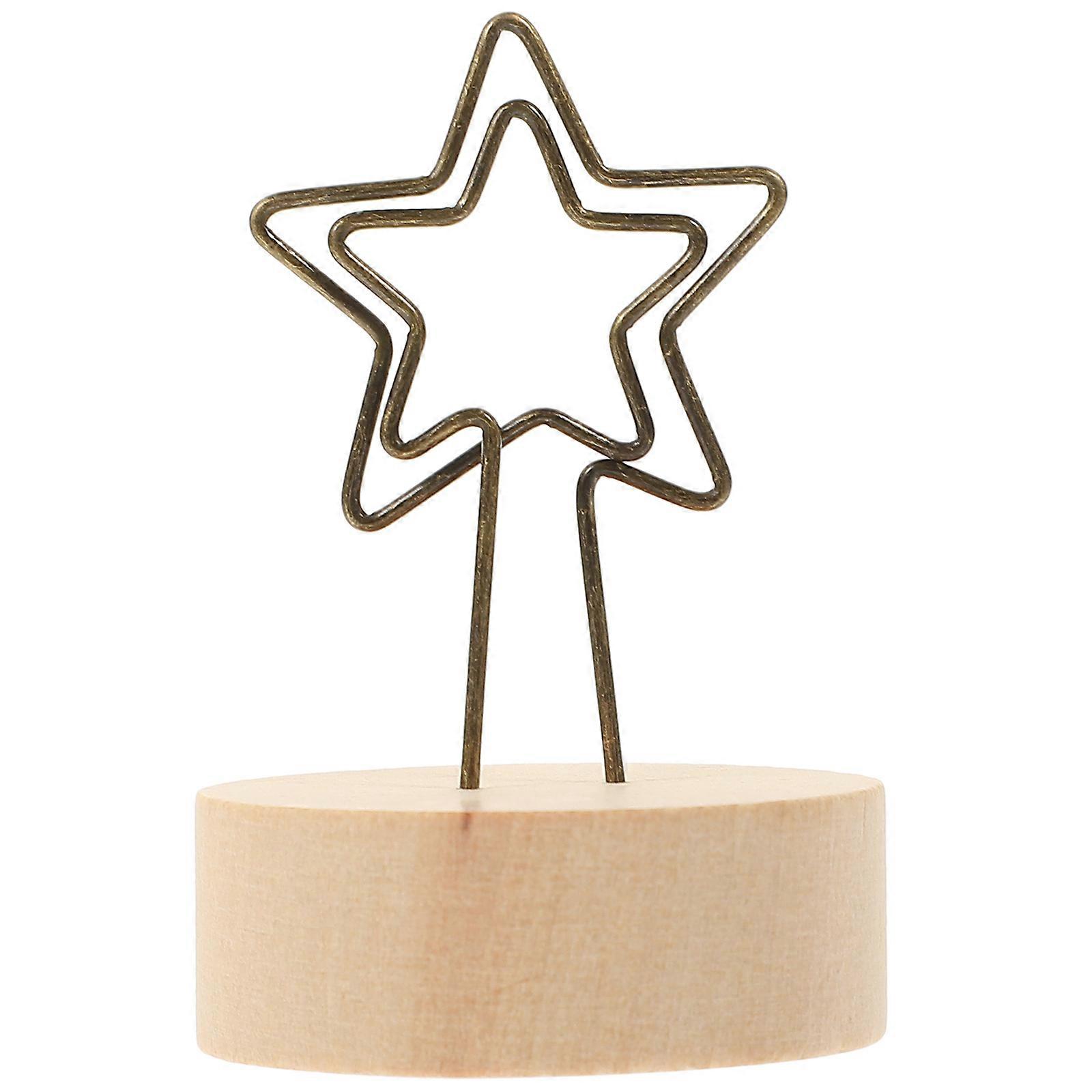 Adorable Picture Clip Stands Perfect For Displaying Photos And Memos In A Stylish Light Yellow Design 10Pcs