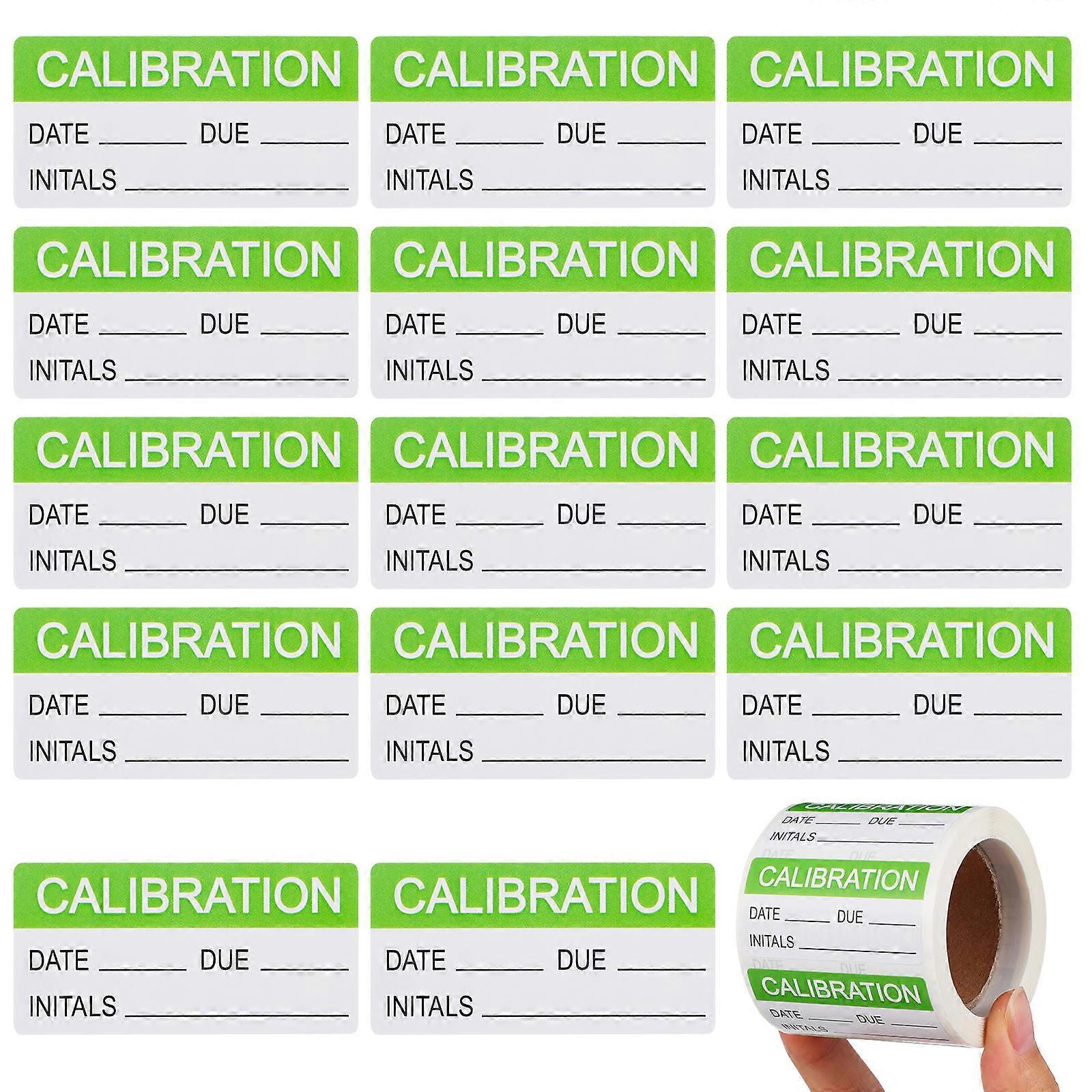 Self Adhesive Calibration Labels Roll Write Stickers for Quality Control, Printing, Warehouses, Manufacturing, and Inventory Management