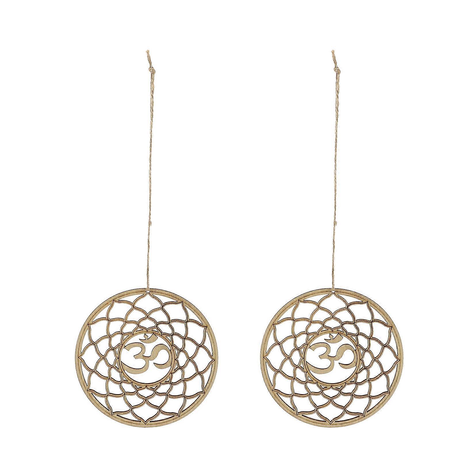 Light Brown Plastic Pendant for Decor Perfect 2Pcs