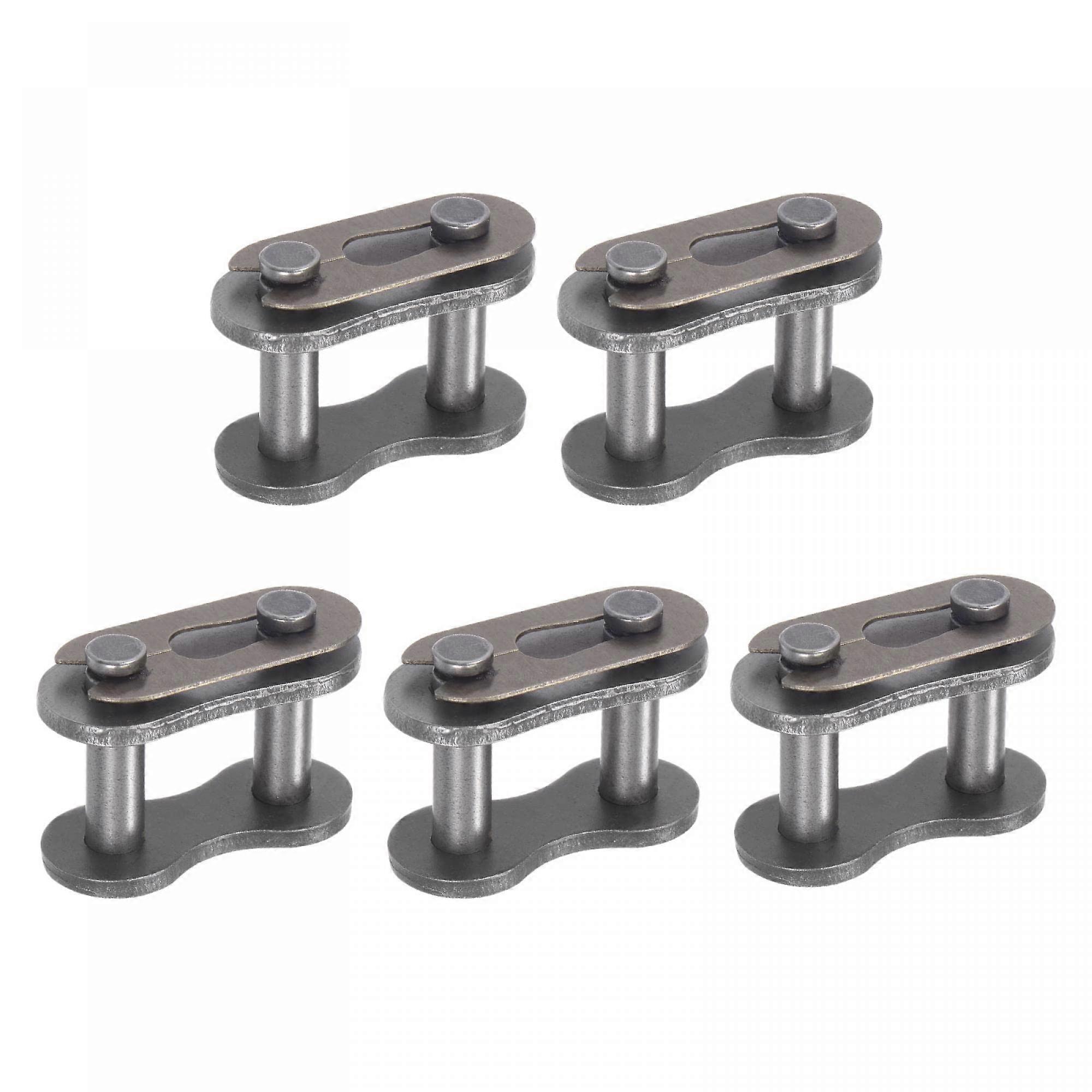 80 Chainmaster Connecting Link Roll 1 Inch Pitch Carbon Steel Standard Chain End Connector Split Links for 16A Chain Pack of 5